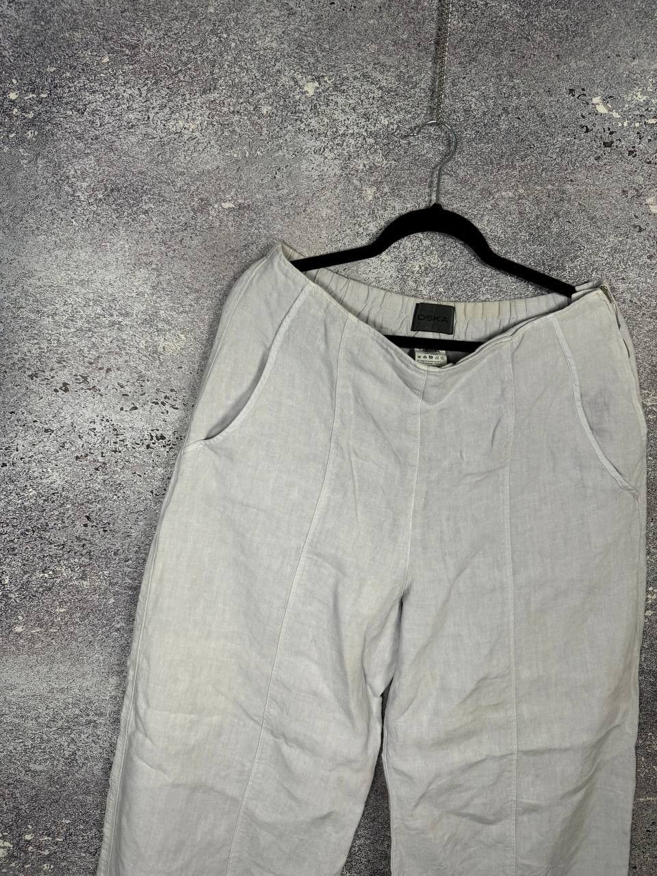 Japanese Brand × OSKA Vintage Japanese OSKA Linen Big Pants Buggy Style Size 32" / US 10 / IT 46 - 3 Thumbnail