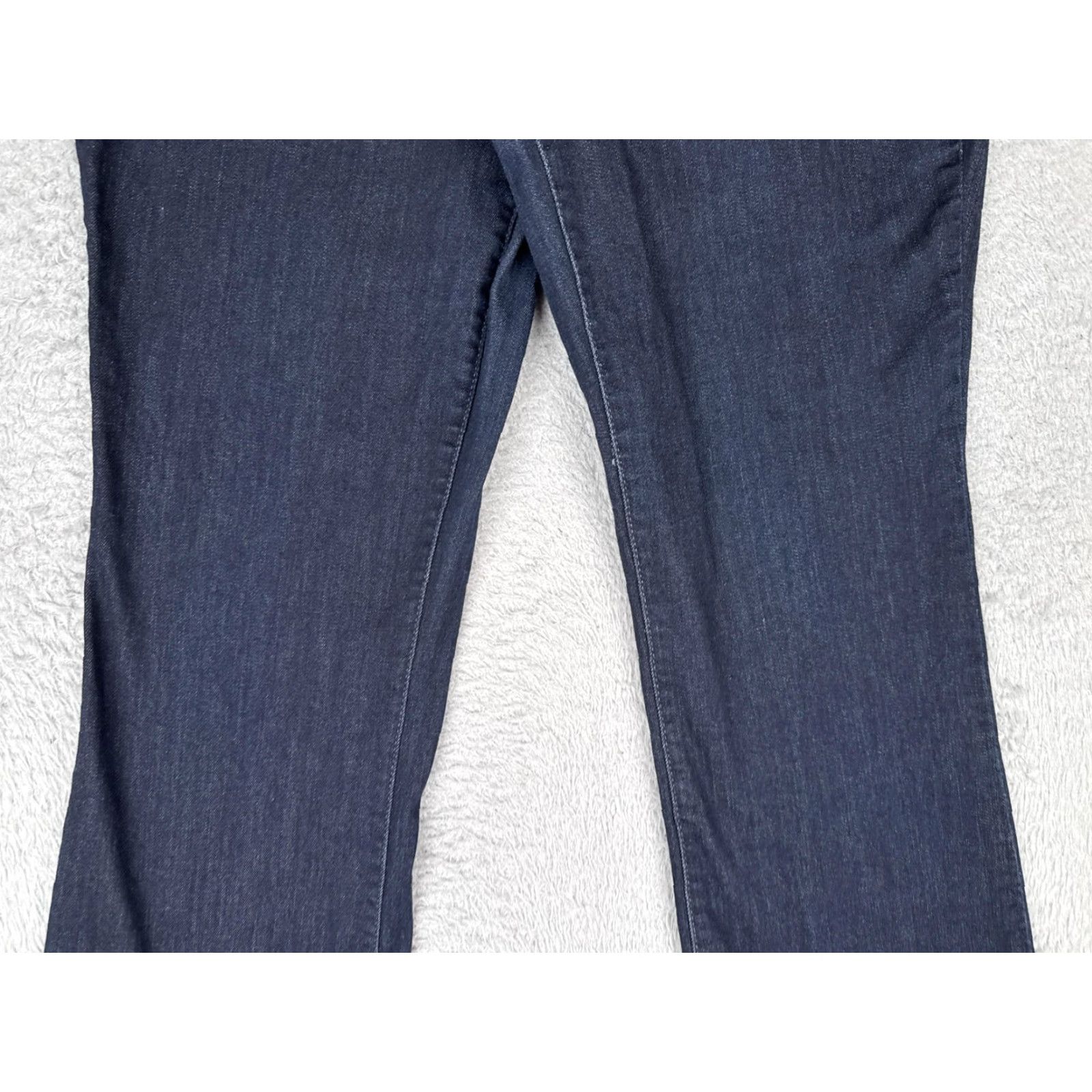 Lee Lee Modern Series Jeans Womens Bootcut Regular 16 Blue Dark Wash Mid Rise Stretch 34x30 Size 38" / US 16 / IT 52 - 3 Thumbnail