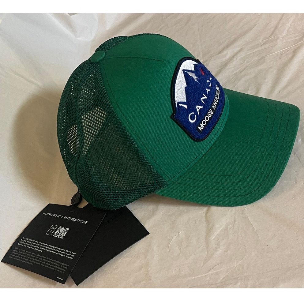Moose Knuckles Moose Knuckles Canadiana Patch Cap Malachite/Green NWT Size ONE SIZE - 4 Thumbnail