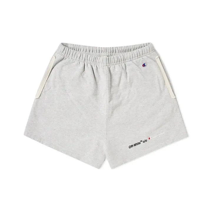 Off-White Off-White x Champion Gray Striped Shorts 0079 Size US 30 / EU 46 - 1 Thumbnail