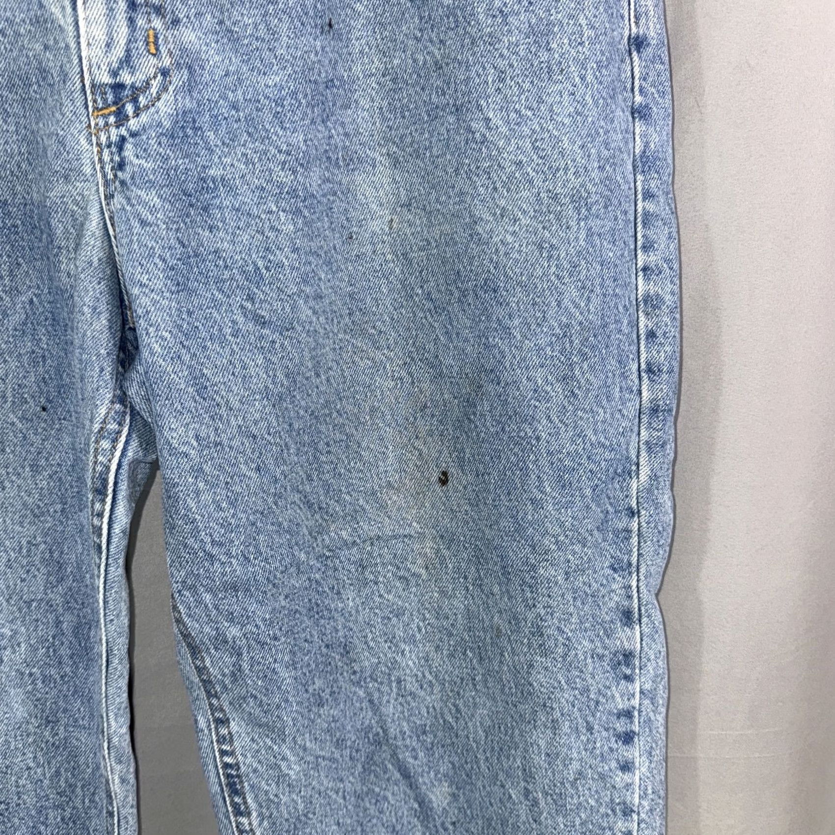 Carhartt VINTAGE Carhartt Jeans Mens 40x30 Blue Relaxed Fit Distressed Paint Workwear Denim Pants Size US 40 / EU 56 - 4 Thumbnail