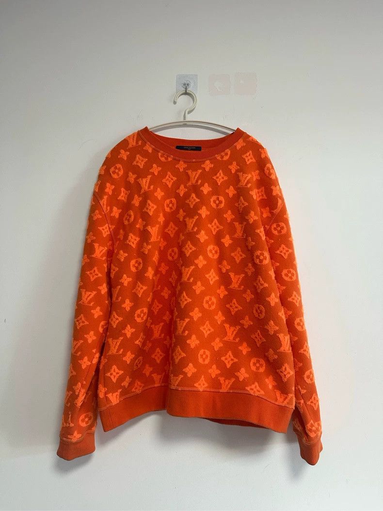 LOUIS VUITTON Orange full print print sweatshirt