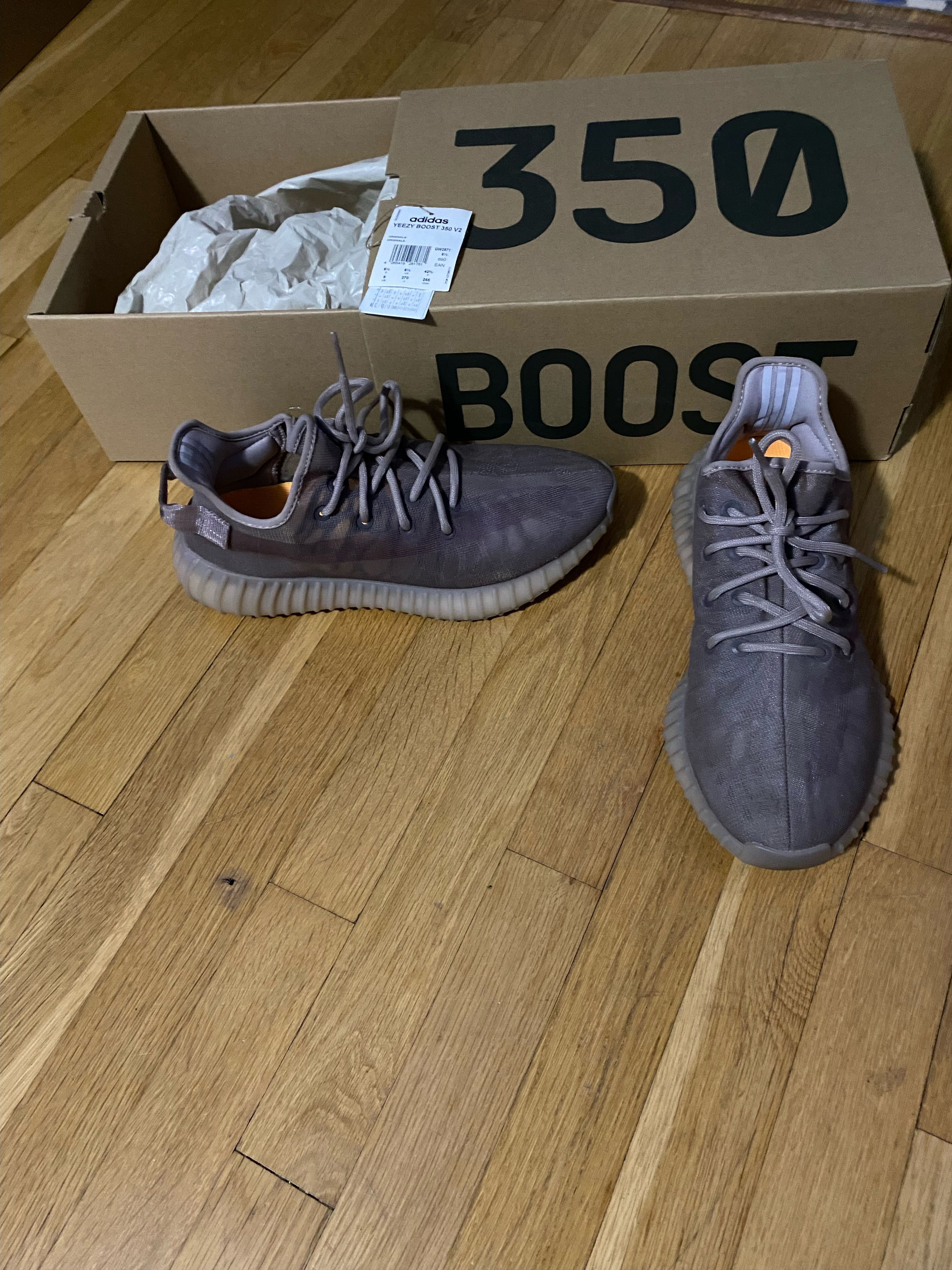 Adidas × Kanye West Yeezy boost 350 mono mist Size US 9 / EU 42 - 1 Thumbnail