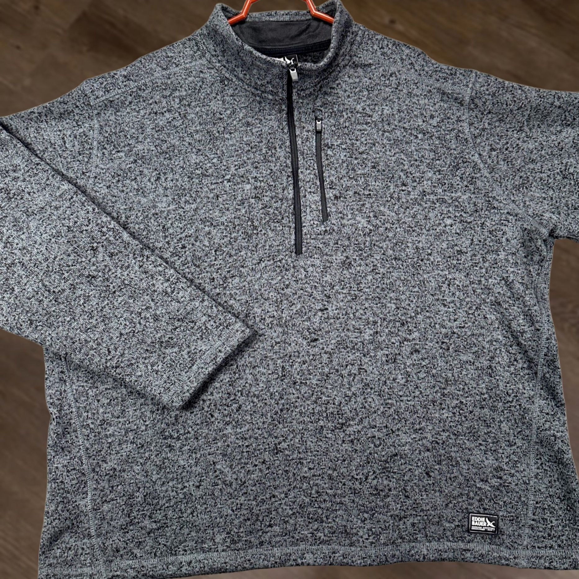 Eddie Bauer Eddie Bauer Sweatshirt Pullover Men 2XL Gray Quarter Zip Long Sleeve Pocket Logo Mock Neck Sports Knit Sweatshirt Size US XXL / EU 58 / 5 - 1 Thumbnail