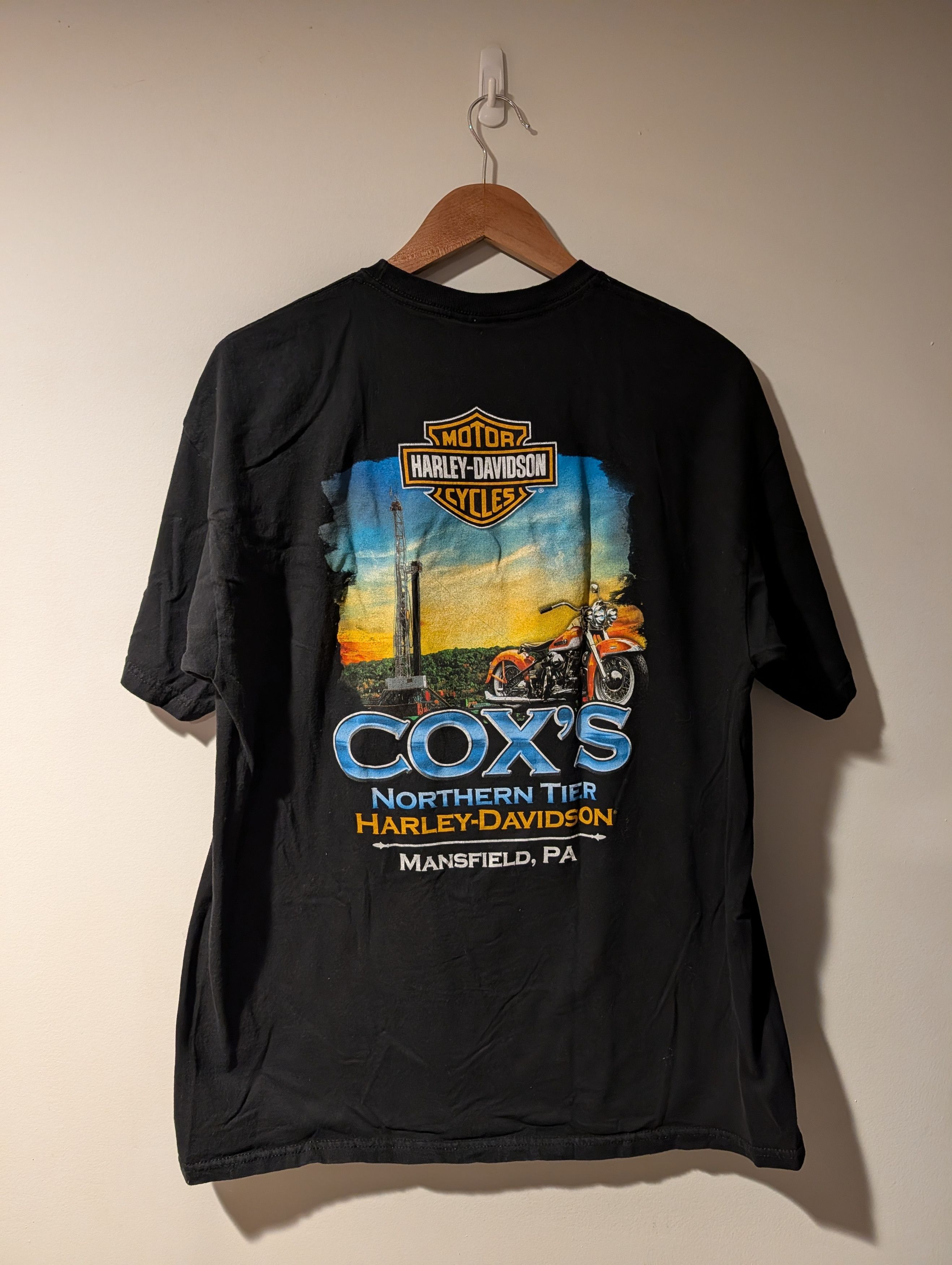 Harley Davidson Vintage 2012 Harley Davidson Motorcycle Pennsylvania T-Shirt Size US L / EU 52-54 / 3 - 5 Thumbnail