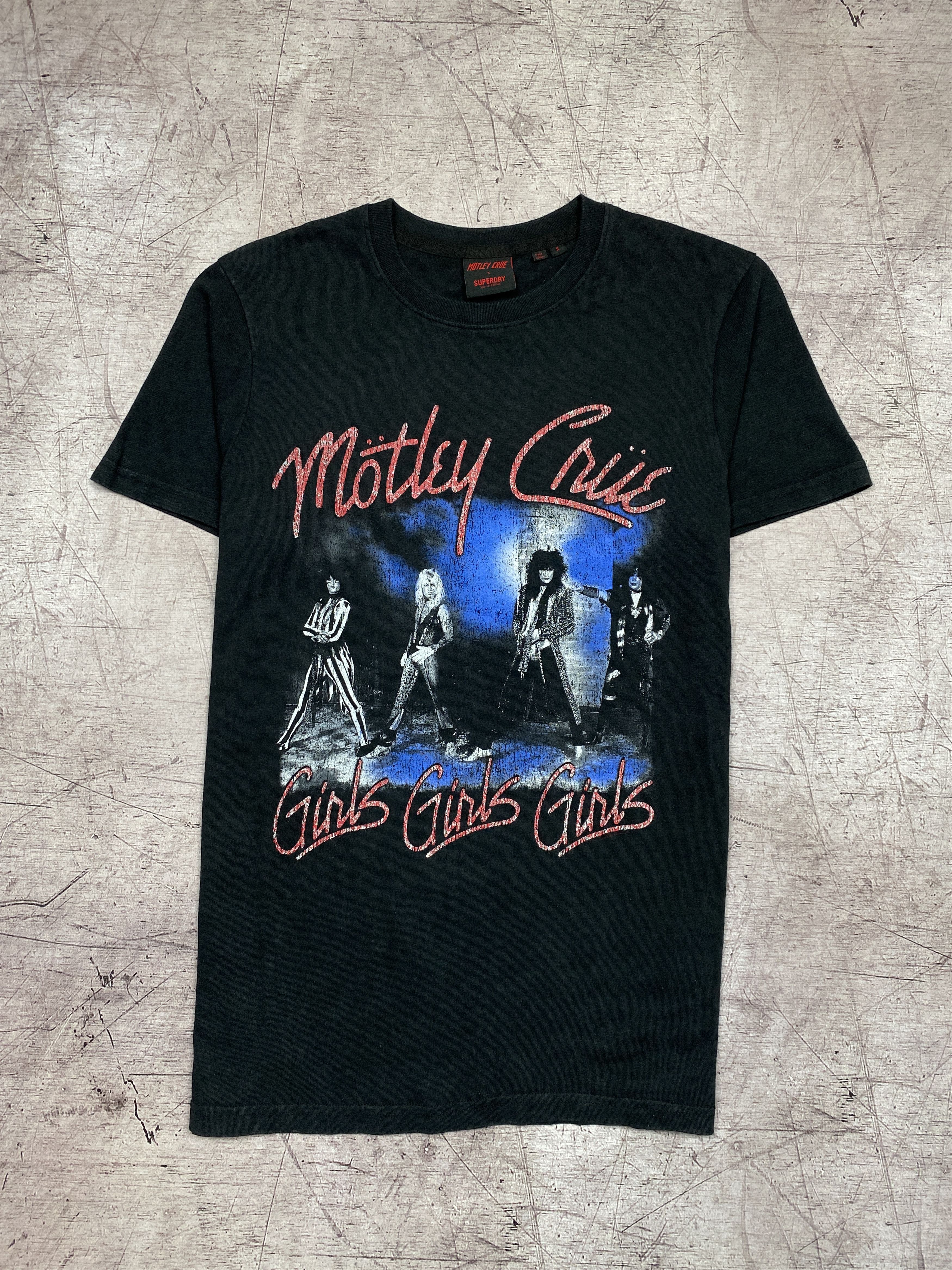 Band Tees Superdry x Mothley Crue Mens Rock Band T-Shirt Size US S / EU 44-46 / 1 - 1 Thumbnail