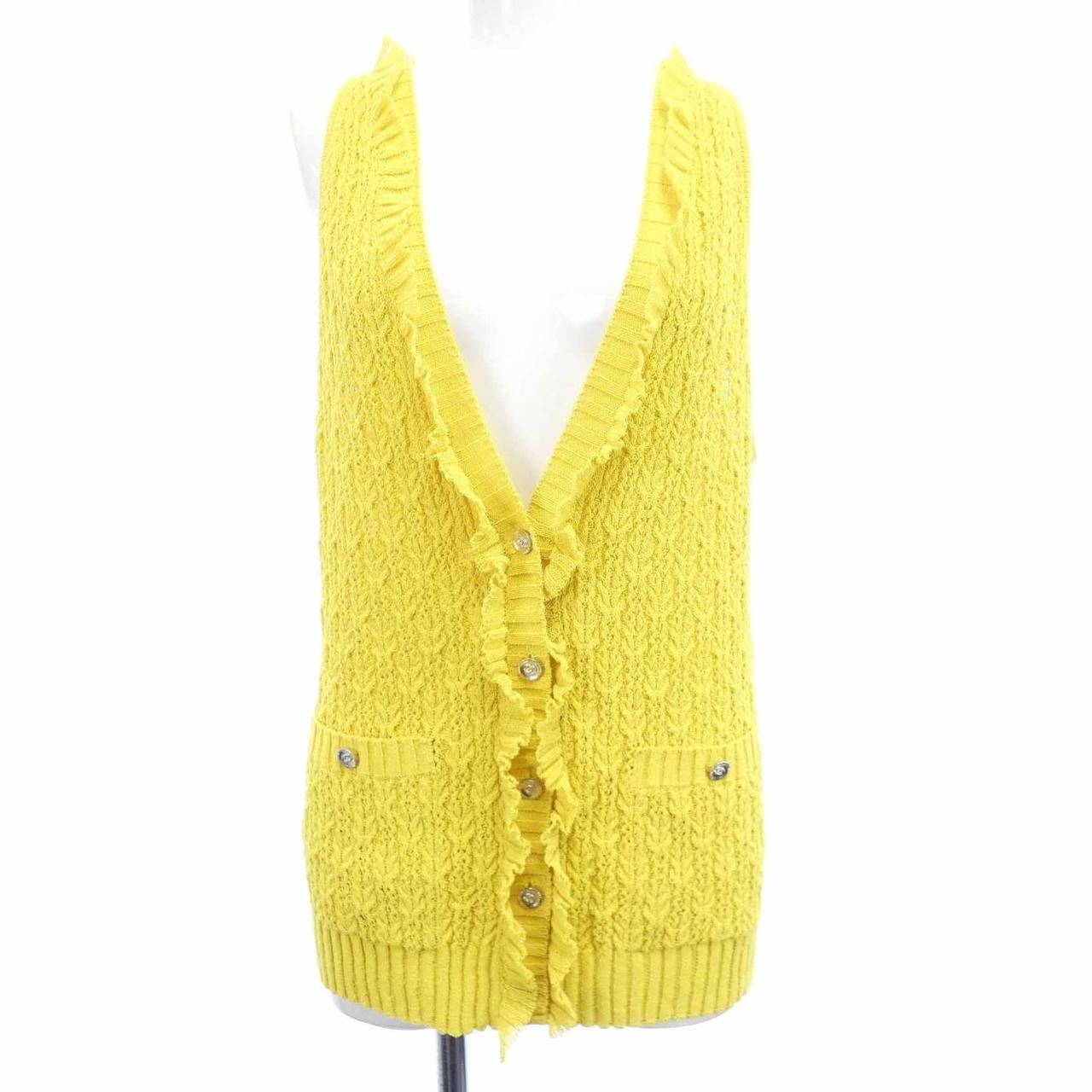 Chanel Chanel Chanel LOOK18 Vest Textile Tops P78744K11369 DUTY FREE for USA Size ONE SIZE - 1 Thumbnail