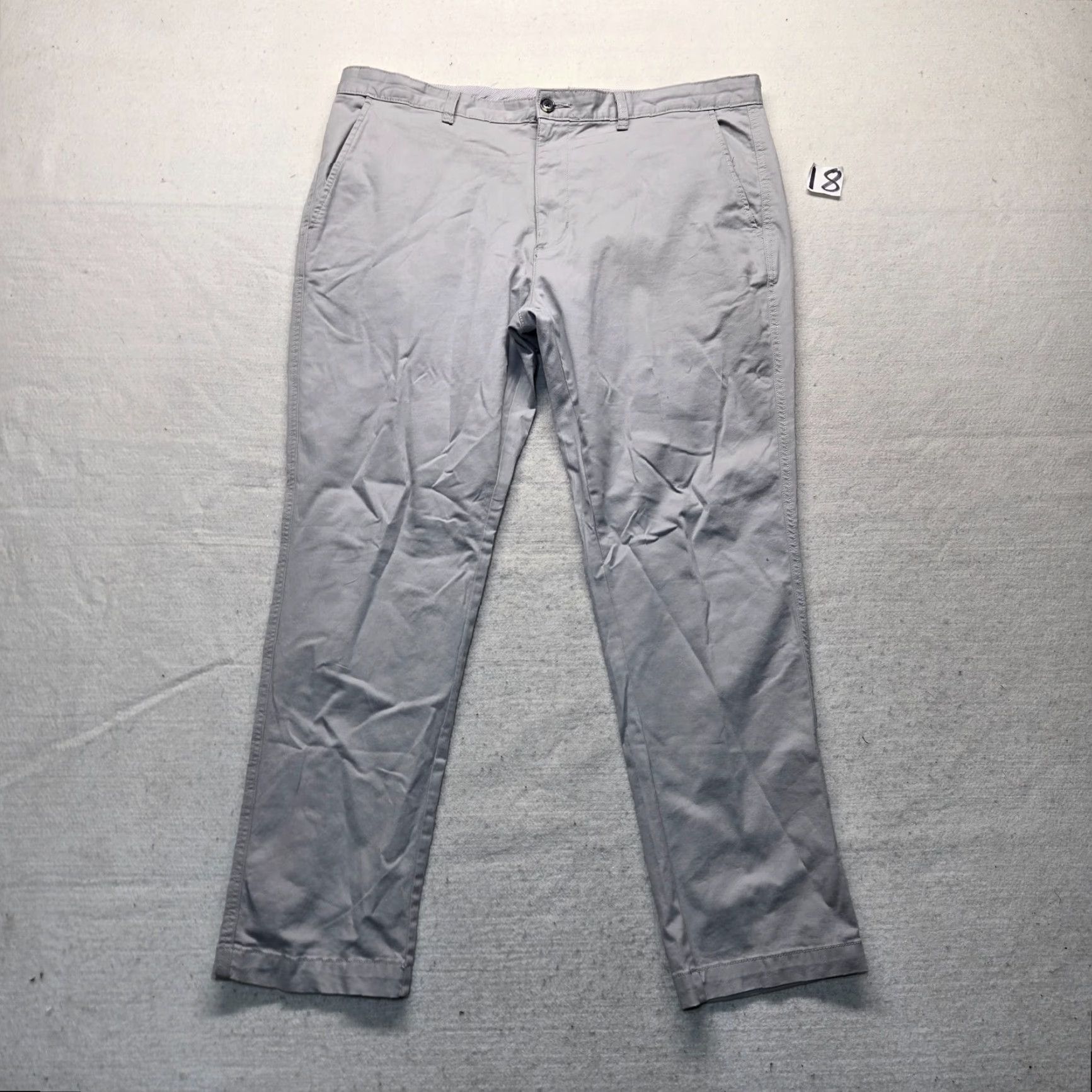 George George Solid Gray Chino Pants Adult Mens Size 38 x 30 Size US 38 / EU 54 - 2 Thumbnail