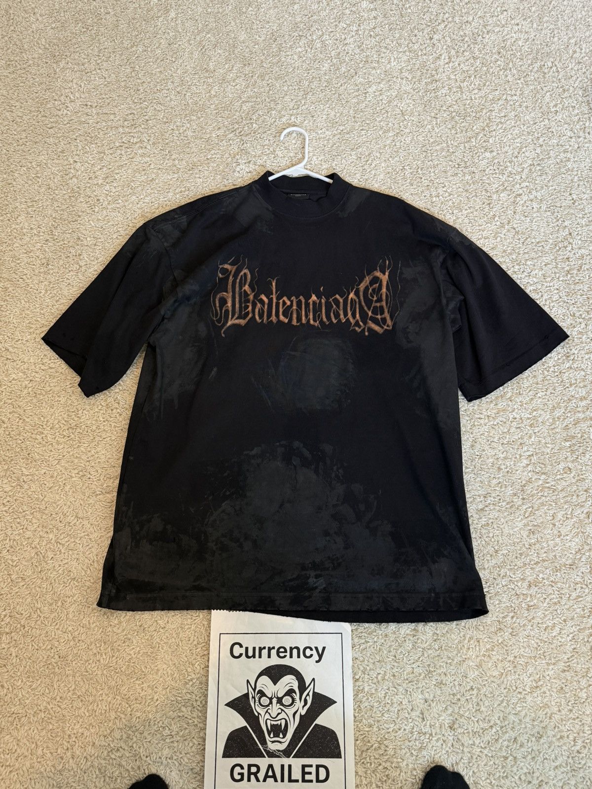 Balenciaga Balenciaga OVERSIZED Heavy Metal Tshirt Size US XXS / EU 40 - 7 Thumbnail