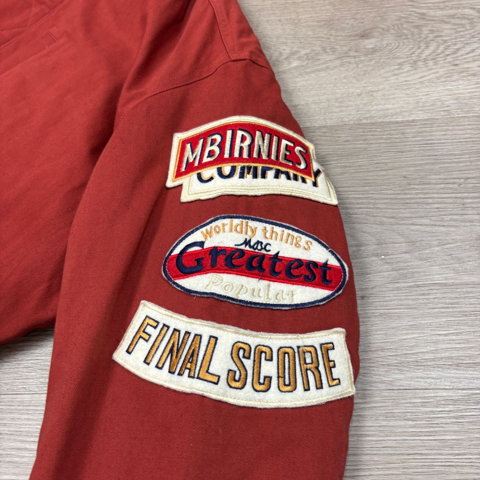 Vintage VTG Mike Birnies Final Score Shearling Lined Hooded Jacket M Size US M / EU 48-50 / 2 - 7 Thumbnail