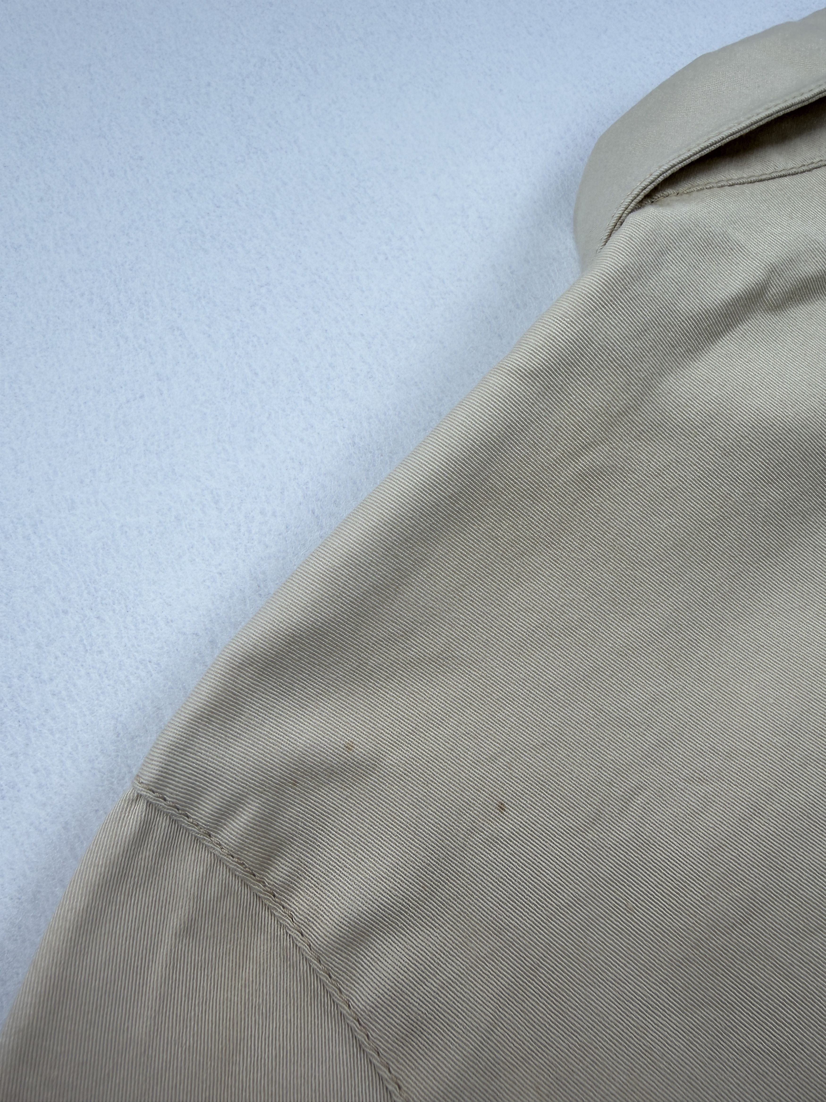 Prada Vintage 00s Prada Beige Full Zip Blazer Shirt Size L / US 10 / IT 46 - 12 Thumbnail