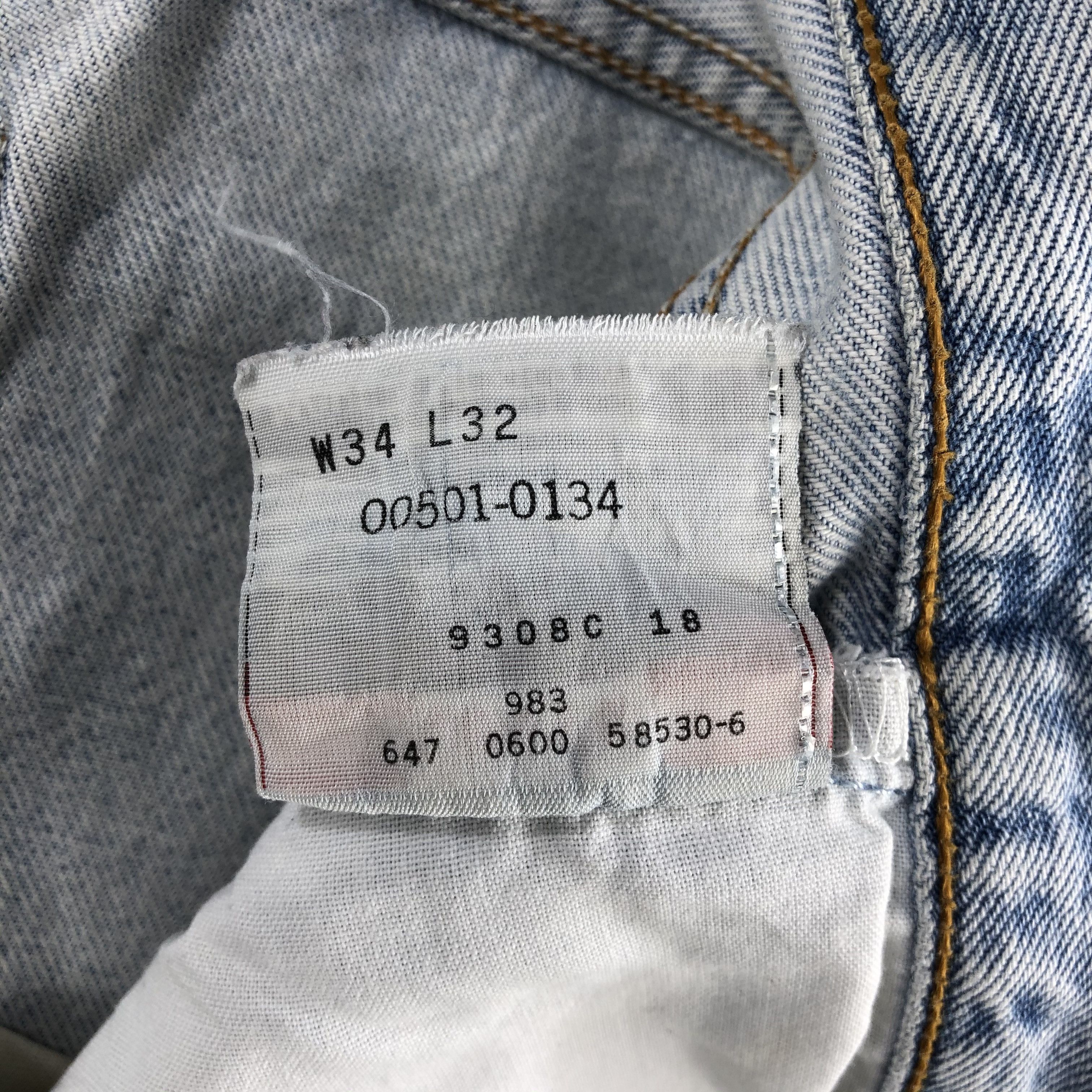 Levi's × Vintage Vintage 90s Light Wash Levis 501 Jeans-JM2148 Size US 33 - 18 Thumbnail