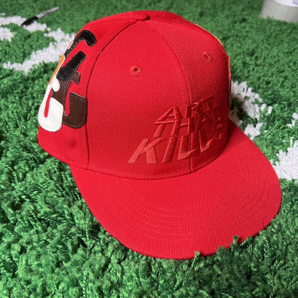 Pre-owned Patches Hat In Red