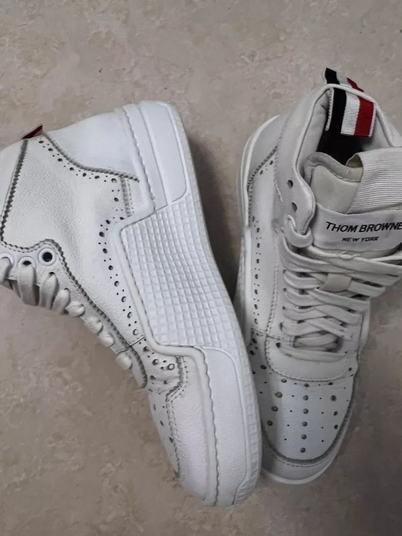 Thom Browne Thom Browne White shoes in pure leather Size US 5 / EU 37 - 3 Thumbnail