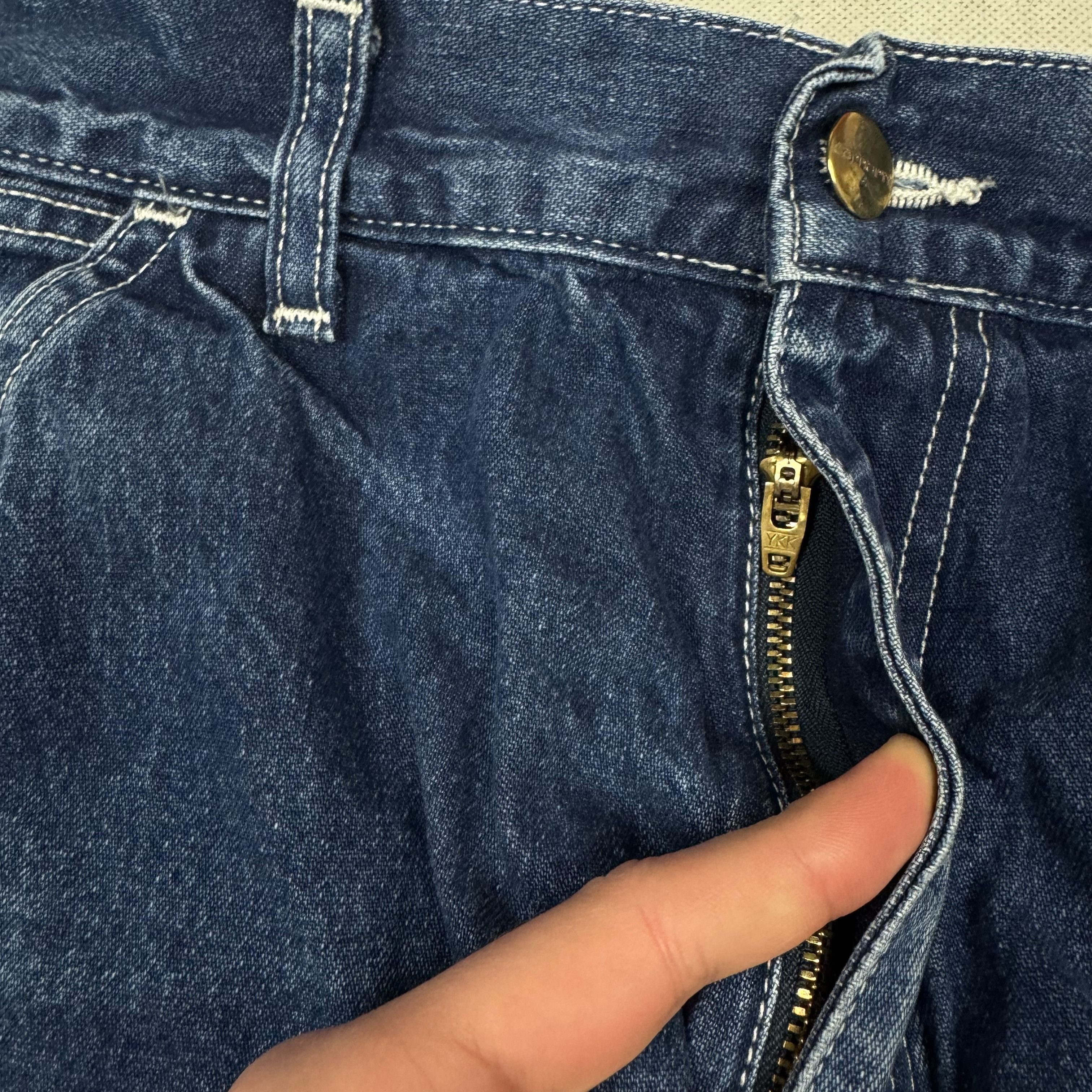 Carhartt Carhartt WIP Men Blue Cotton Straight Leg Simple Pants 29x32 Size US 29 - 6 Thumbnail