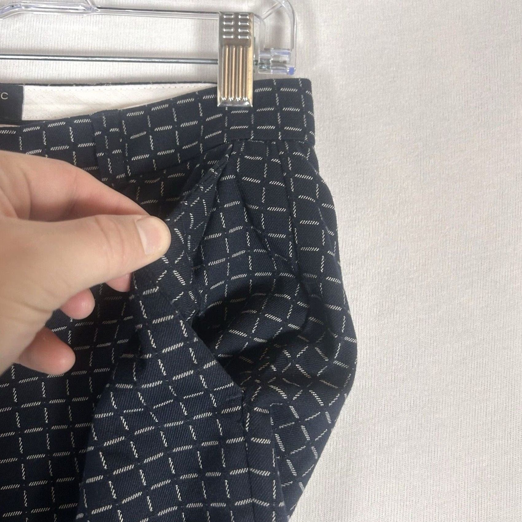 Banana Republic Banana Republic Avery Ankle Pants 00P Petite Blue Check Dry Hem Pants Women Size 24" / US 00 / IT 34 - 5 Thumbnail