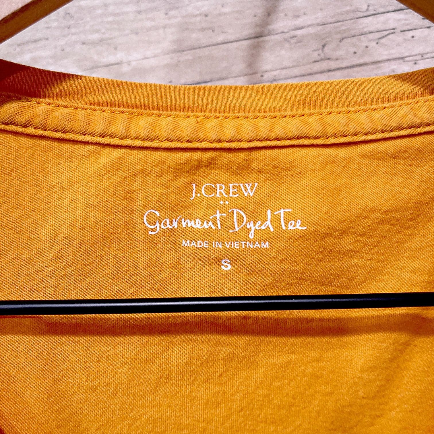 J.Crew J Crew Garment Dyed Relaxed Pocket Tee Yellow Womens Small Size S / US 4 / IT 40 - 5 Thumbnail