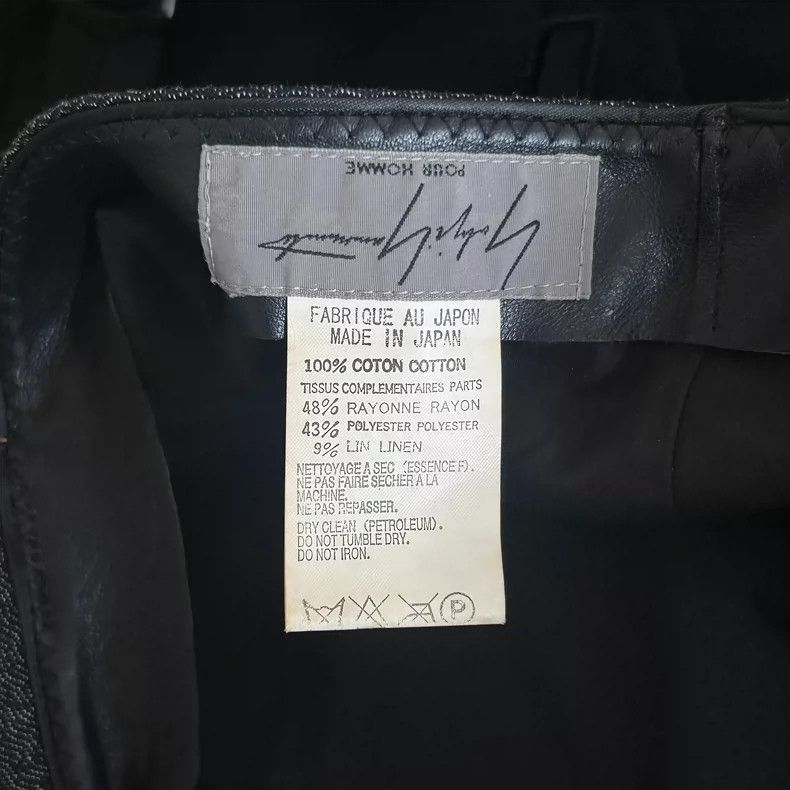 Yohji Yamamoto Yohji Yamamoto Yohji Yamamoto Black Baseball Cap Size ONE SIZE - 7 Thumbnail