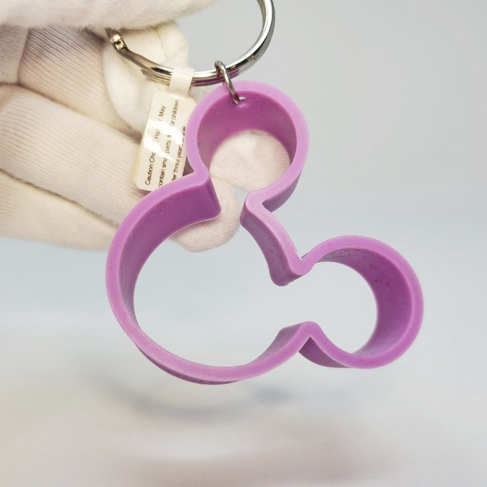 Disney Disney Parks WDW Purple Mickey Mouse Rubber Keychain Size ONE SIZE - 2 Thumbnail