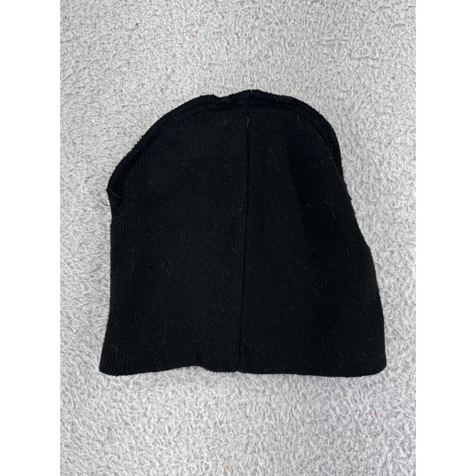 Vintage Black Skull Beanie Hat Men One Size Knit Ski Snowboard Acrylic Size ONE SIZE - 4 Thumbnail