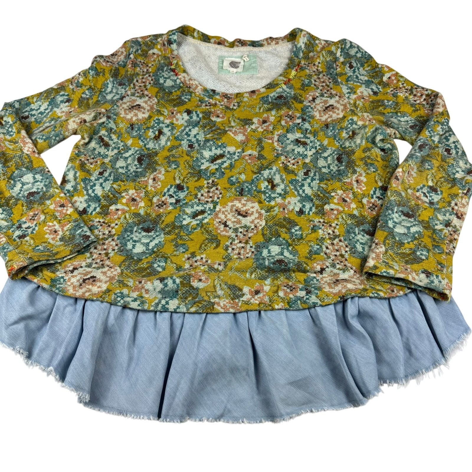 Anthropologie Lilka Anthropologie Floral Top - Large Petite - Great! Size L / US 10 / IT 46 - 1 Thumbnail