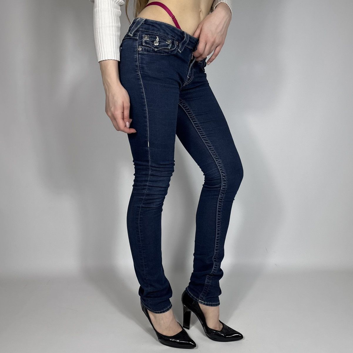 True Religion Vintage Y2K True Religion Japanese Jeans Chief Style 90s Size 27" / US 4 / IT 40 - 2 Thumbnail