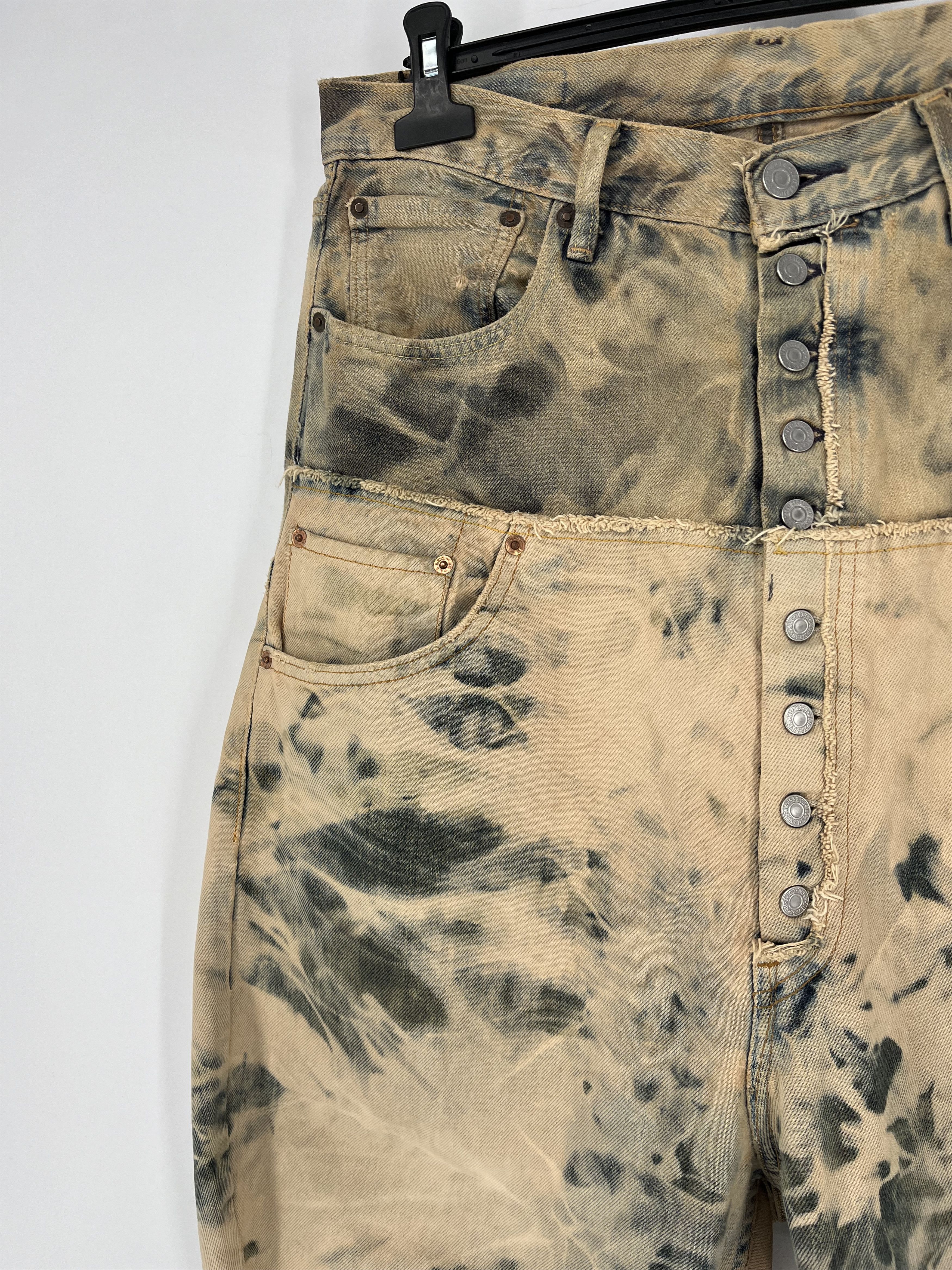 Levi's 90s Levi’s 501 Patchwork Multipocket Denim Custom Jeans USA Size US 32 / EU 48 - 4 Thumbnail
