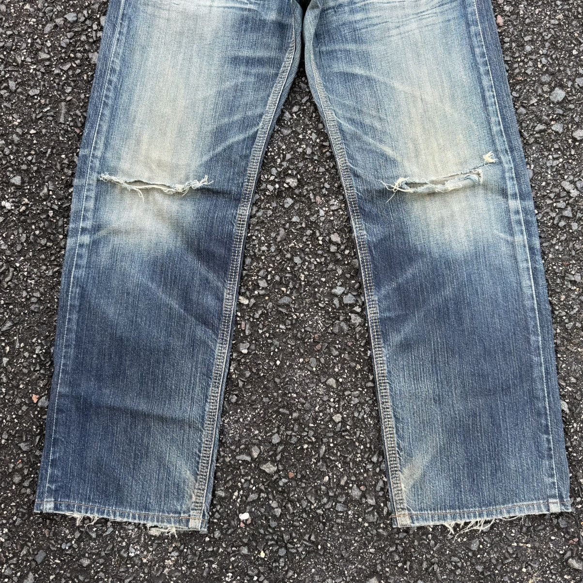 Edwin W30 VINTAGE EDWIN JEAN FADED RIPPEP DENIM PANTS Size US 33 - 5 Thumbnail