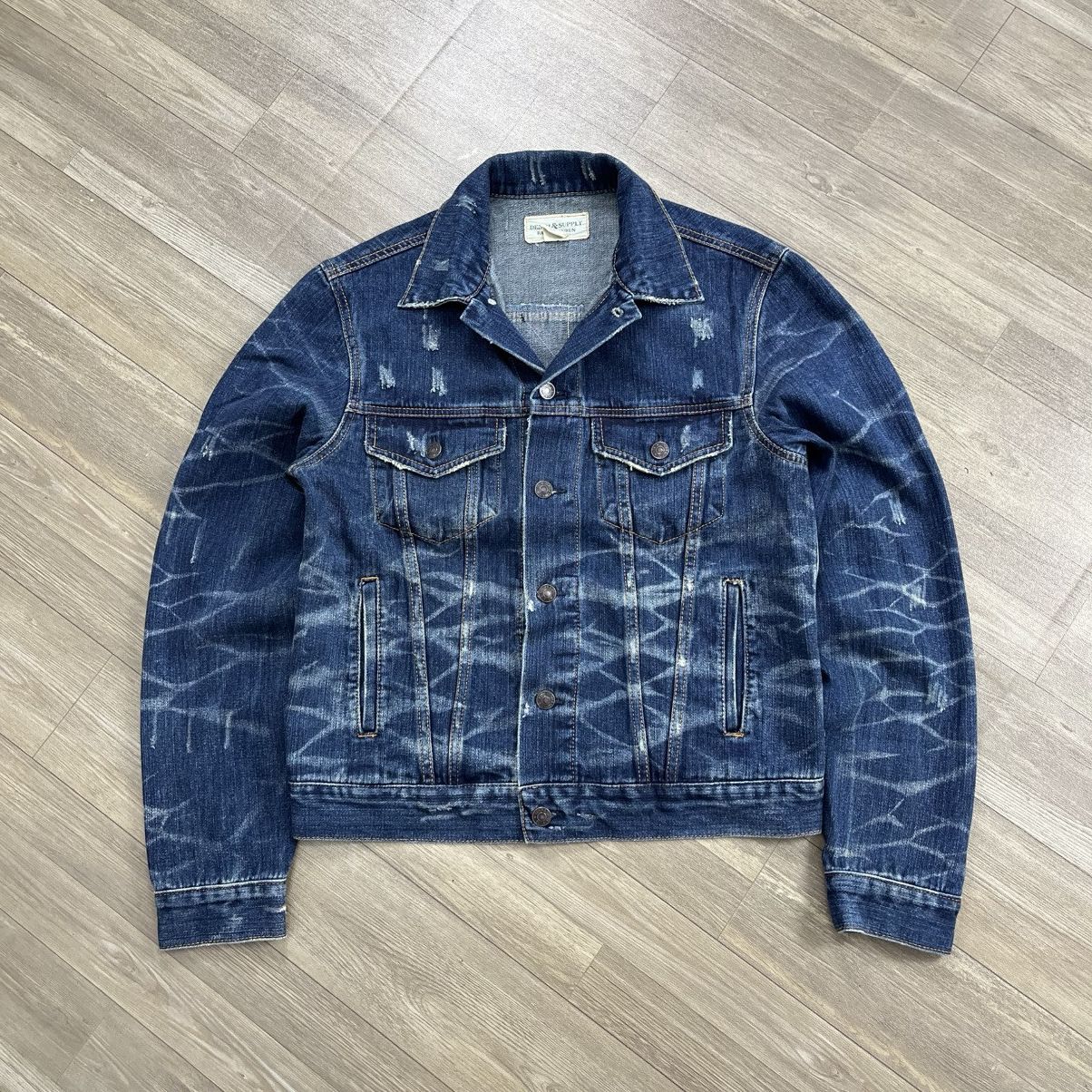 Denim & Supply Ralph Lauren Denim & Supply Ralph Lauren Distressed America Denim Jacket Size US M / EU 48-50 / 2 - 14 Thumbnail