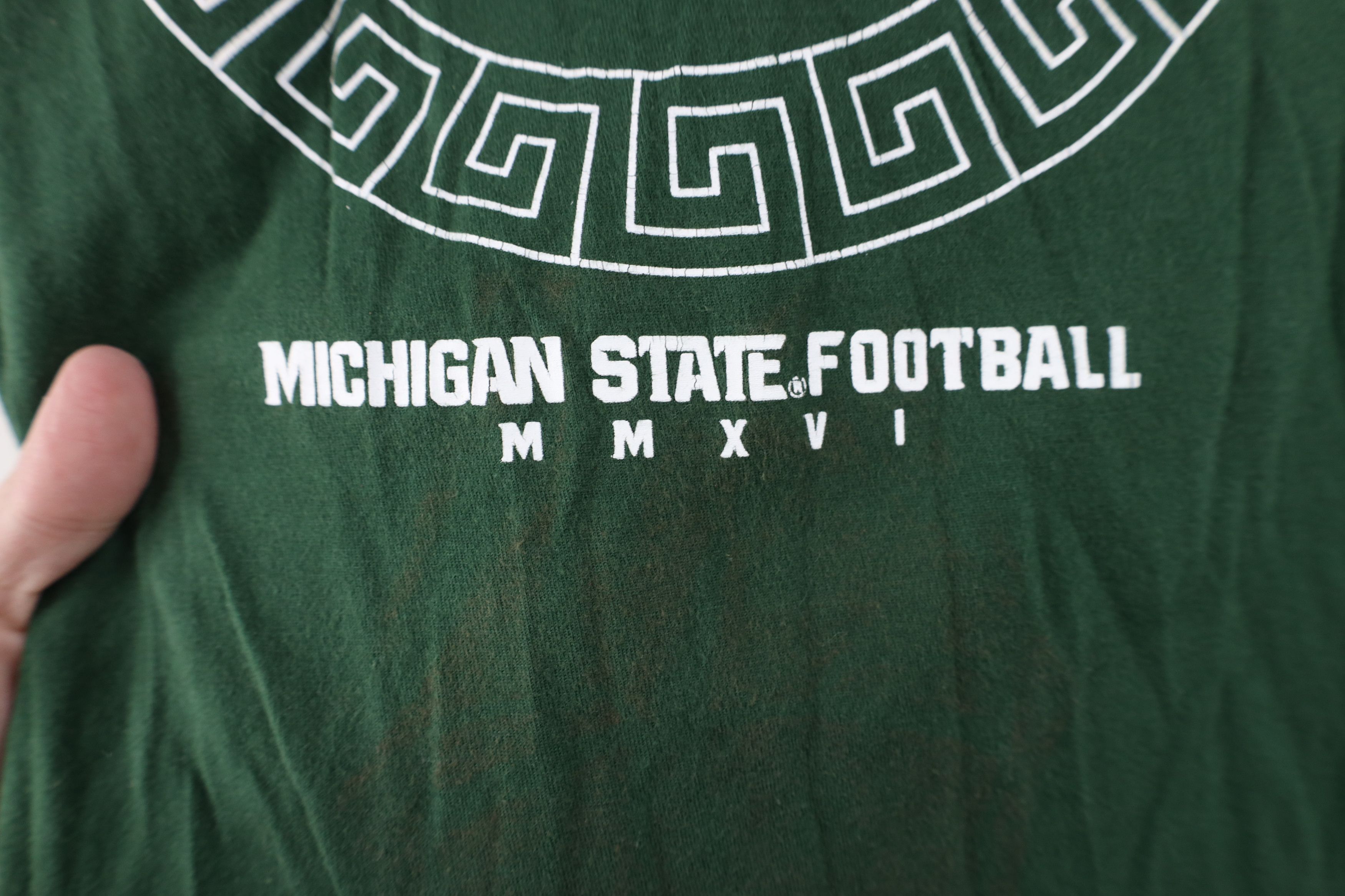 Nike Nike Michigan State University Football T-Shirt Green Size XL / US 12-14 / IT 48-50 - 6 Thumbnail