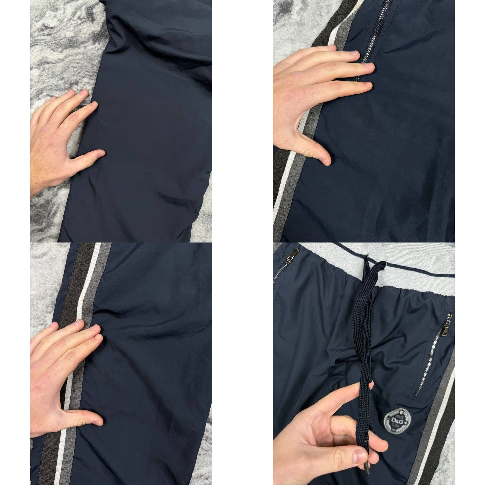 Dolce & Gabbana Dolce Gabbana Pants Men Size 34 Blue Nylon Stripped Size US 34 / EU 50 - 9 Thumbnail