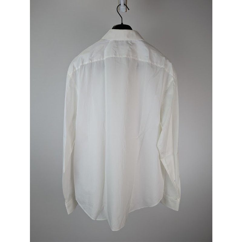 Gucci o1rshd1 Piece Dyed Popeline Over Boxy Shirt in Natural White Size US XL / EU 56 / 4 - 9 Thumbnail