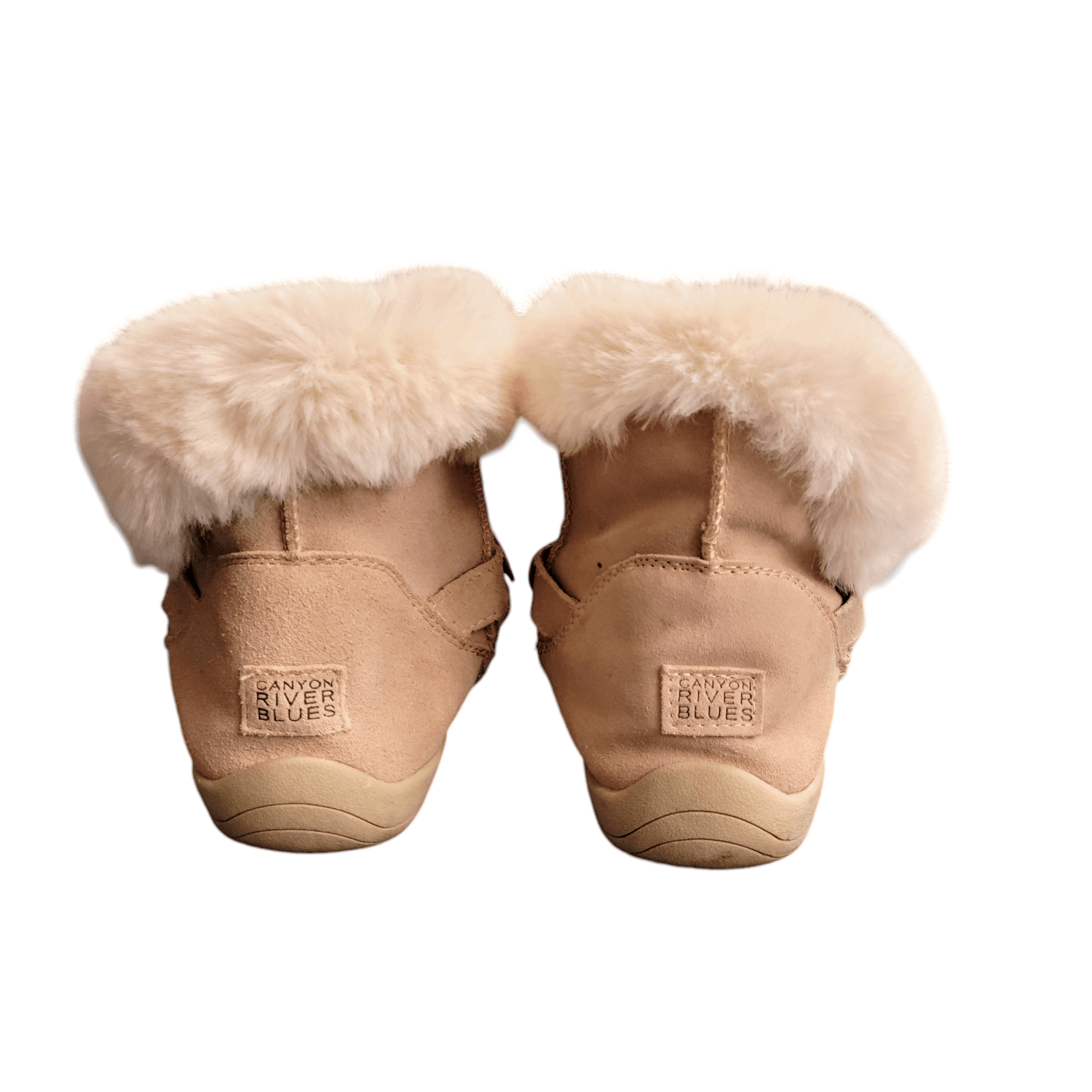 NBDN Nobrandedon Canyon River Blues Tan Seude Rhinestone Soft Winter Booties Size US 8 / IT 38 - 5 Thumbnail