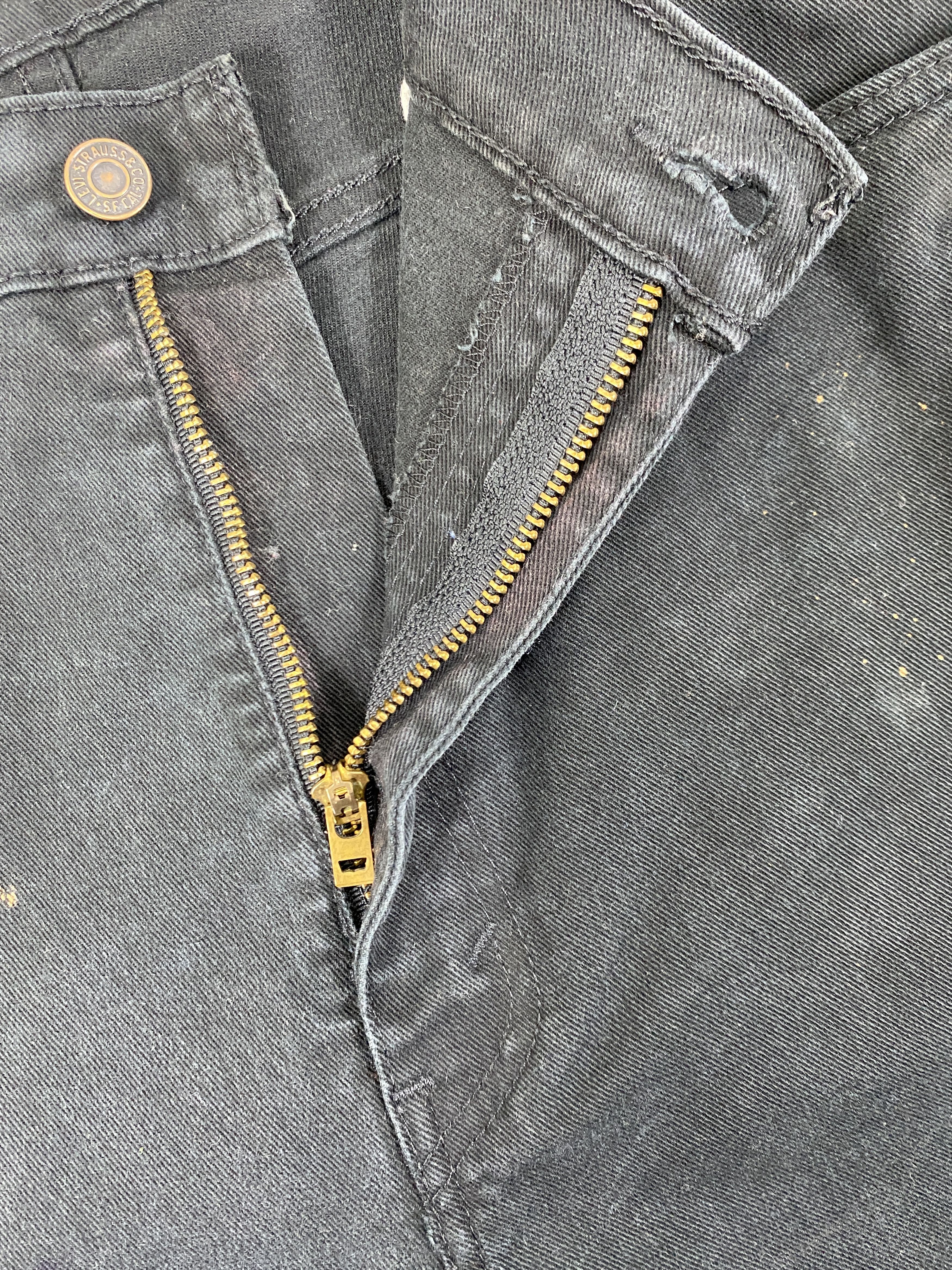 Levi's Black Vintage Levi's 513 Jeans 38x29.5 Denim -JN1471 Size US 38 / EU 54 - 6 Thumbnail
