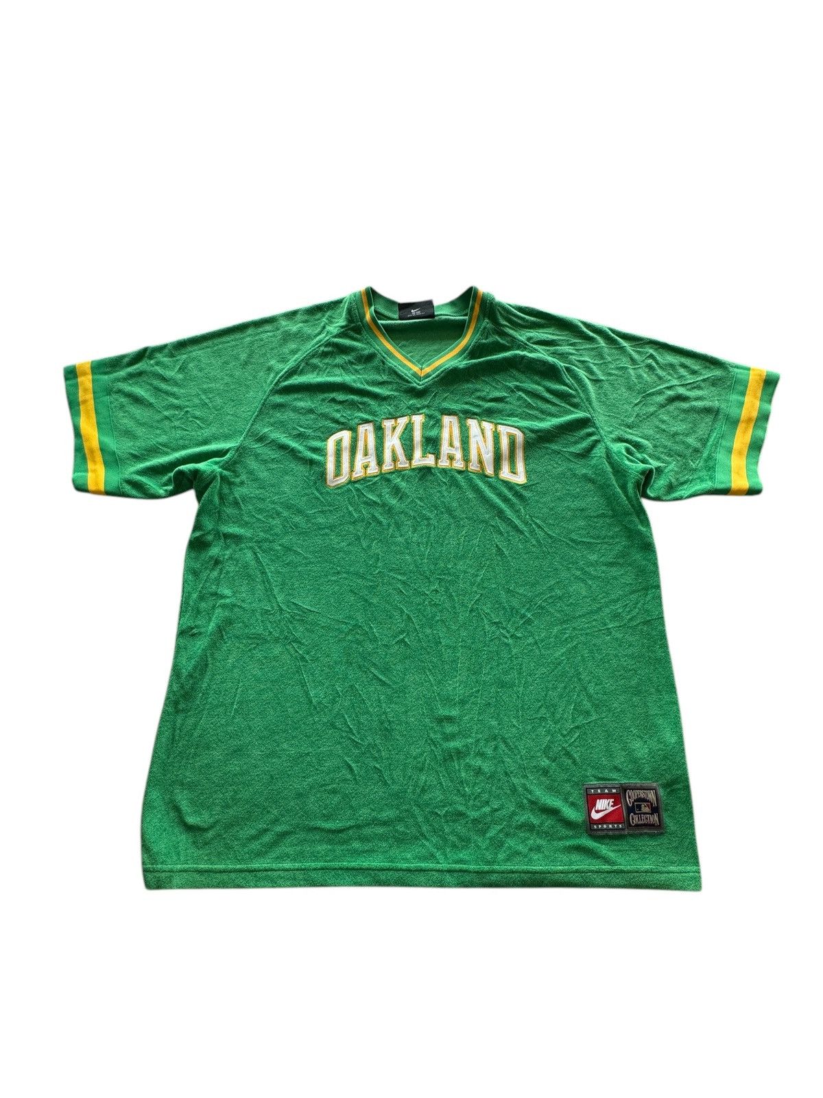 Cooperstown Collection × Nike Retro Nike Cooperstown Oakland Athletic’s Fleece Jersey Size US XXL / EU 58 / 5 - 1 Thumbnail