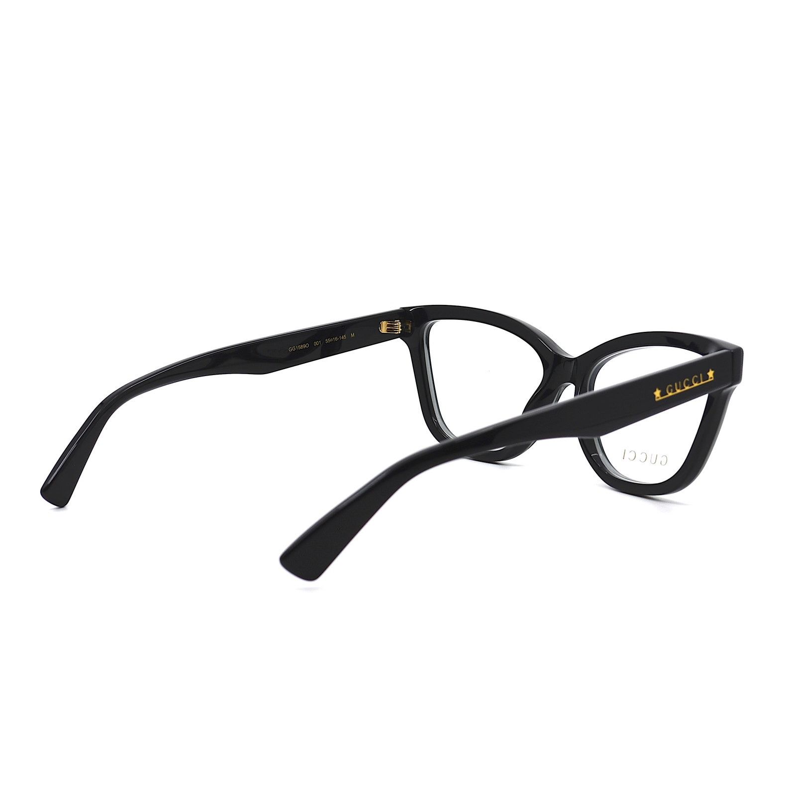 Gucci NEW GUCCI GG1589O 001 BLACK AUTHENTIC EYEGLASSES FRAME Size ONE SIZE - 7 Thumbnail