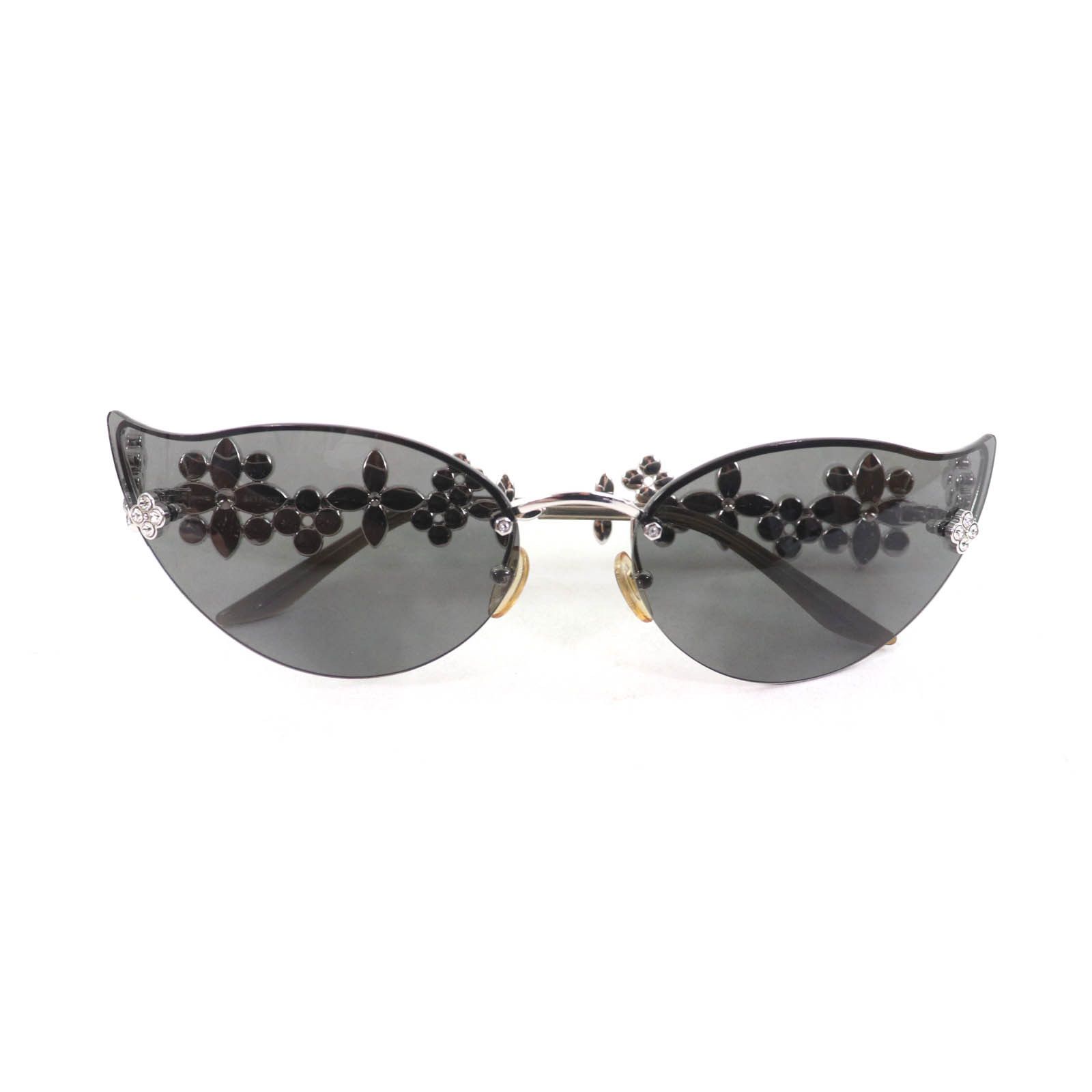 Louis Vuitton Louis Vuitton Louis Vuitton Swarovski Sunglasses Plastic Sunglasses 75BR6 Size ONE SIZE - 1 Thumbnail