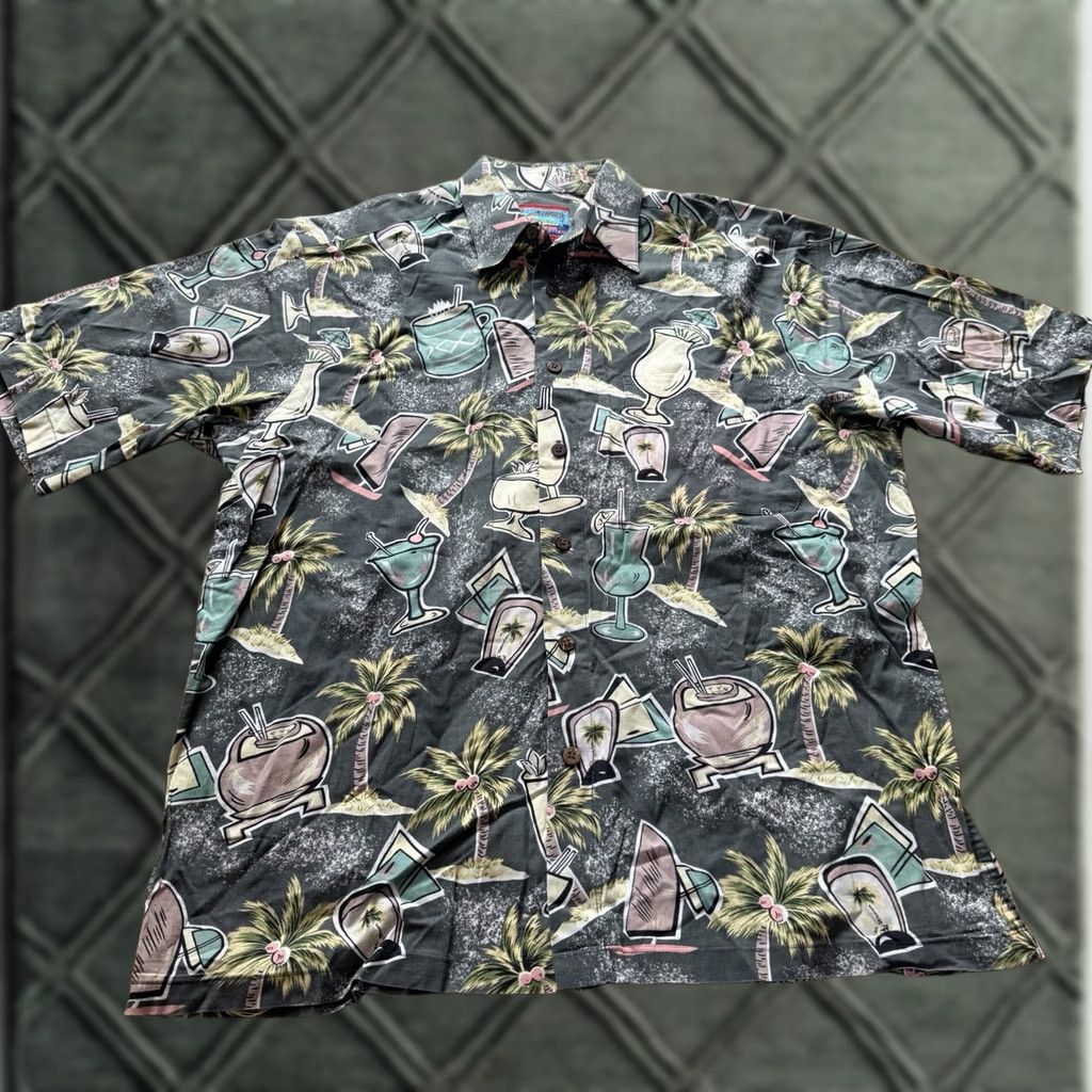Reyn Spooner VTG Reyn Spooner Joe Kealoha Hawaiian Shirt Men’s M Tiki Floral Drinks Hula Girl Size US M / EU 48-50 / 2 - 1 Thumbnail
