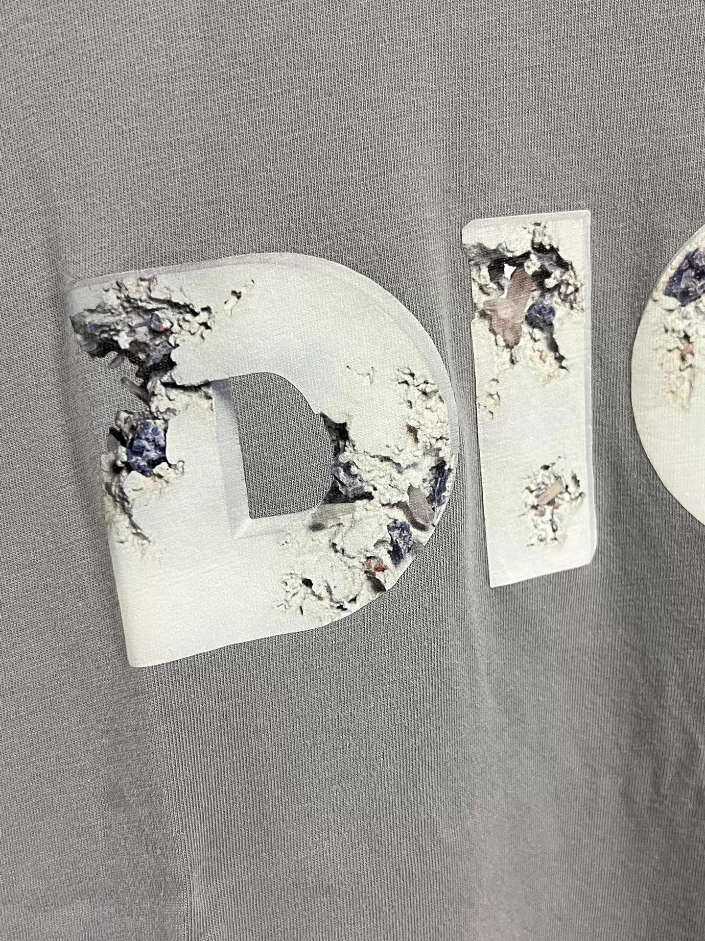 Dior Dior Haze Gray Oversized Unisex Tee S (DIOR Logo) Size S / US 4 / IT 40 - 5 Thumbnail