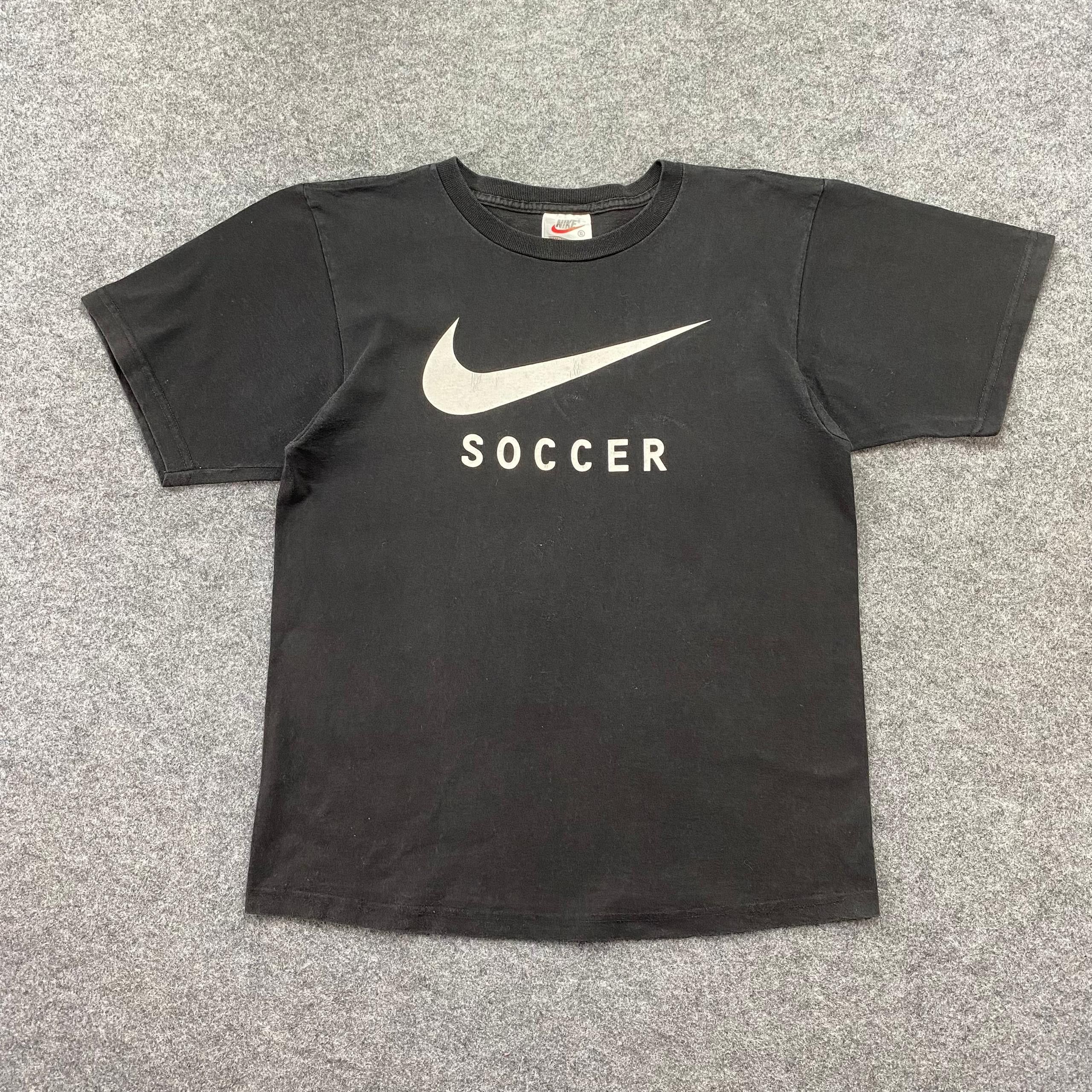 Nike Vintage 90s Nike Soccer Tshirt Size US XL / EU 56 / 4 - 1 Thumbnail
