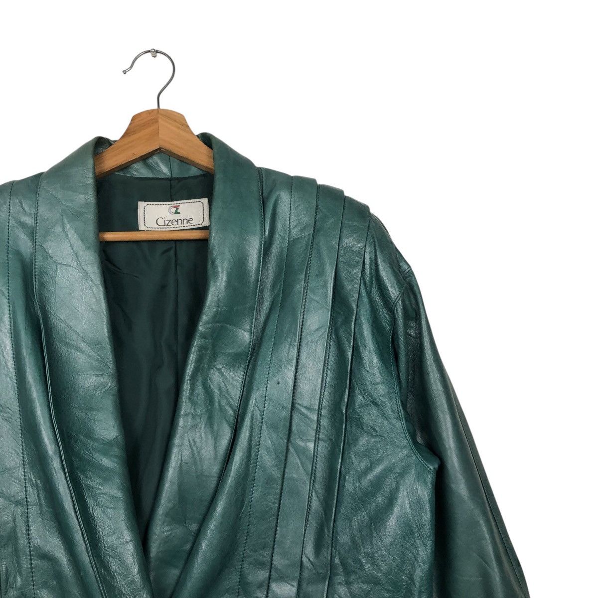 Japanese Brand 📌Vintage Biker Bomber Leather Jacket Cizenne Issey Miyake Size US M / EU 48-50 / 2 - 7 Thumbnail
