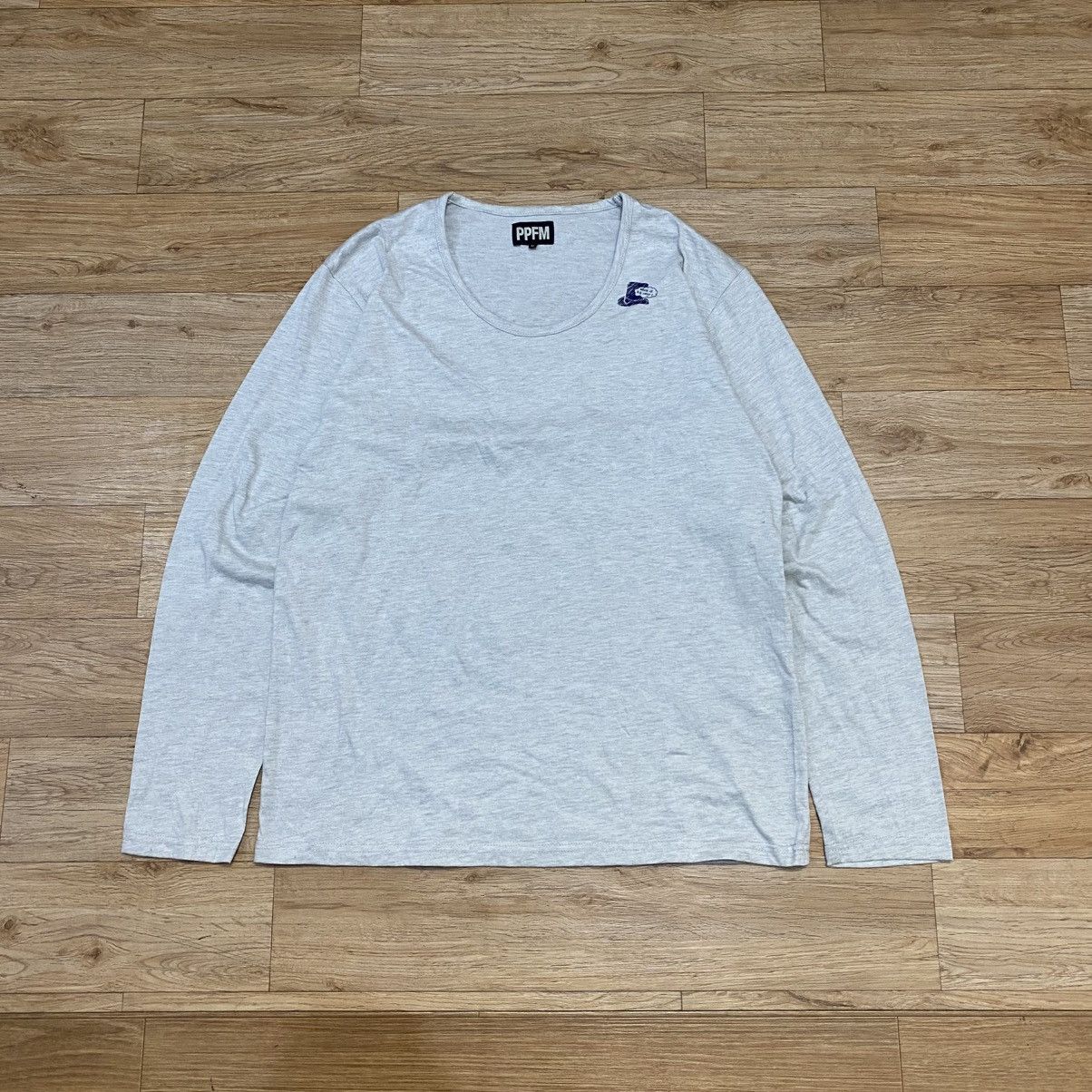 PPFM 2000s PPFM Japan Grey Long Sleeve Shirt Small Logo Size US L / EU 52-54 / 3 - 1 Thumbnail