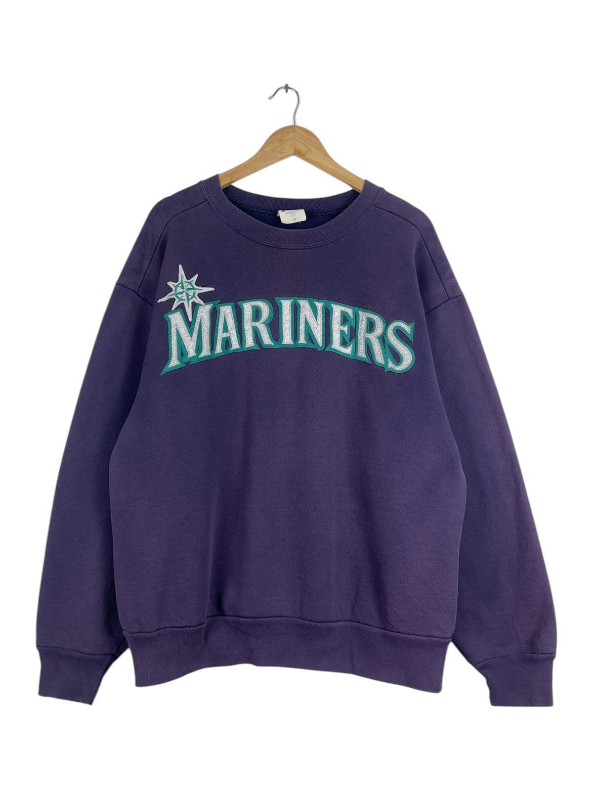 Majestic × Vintage Vintage Mariners Made USA Sweatshirt Size US M / EU 48-50 / 2 - 1 Thumbnail