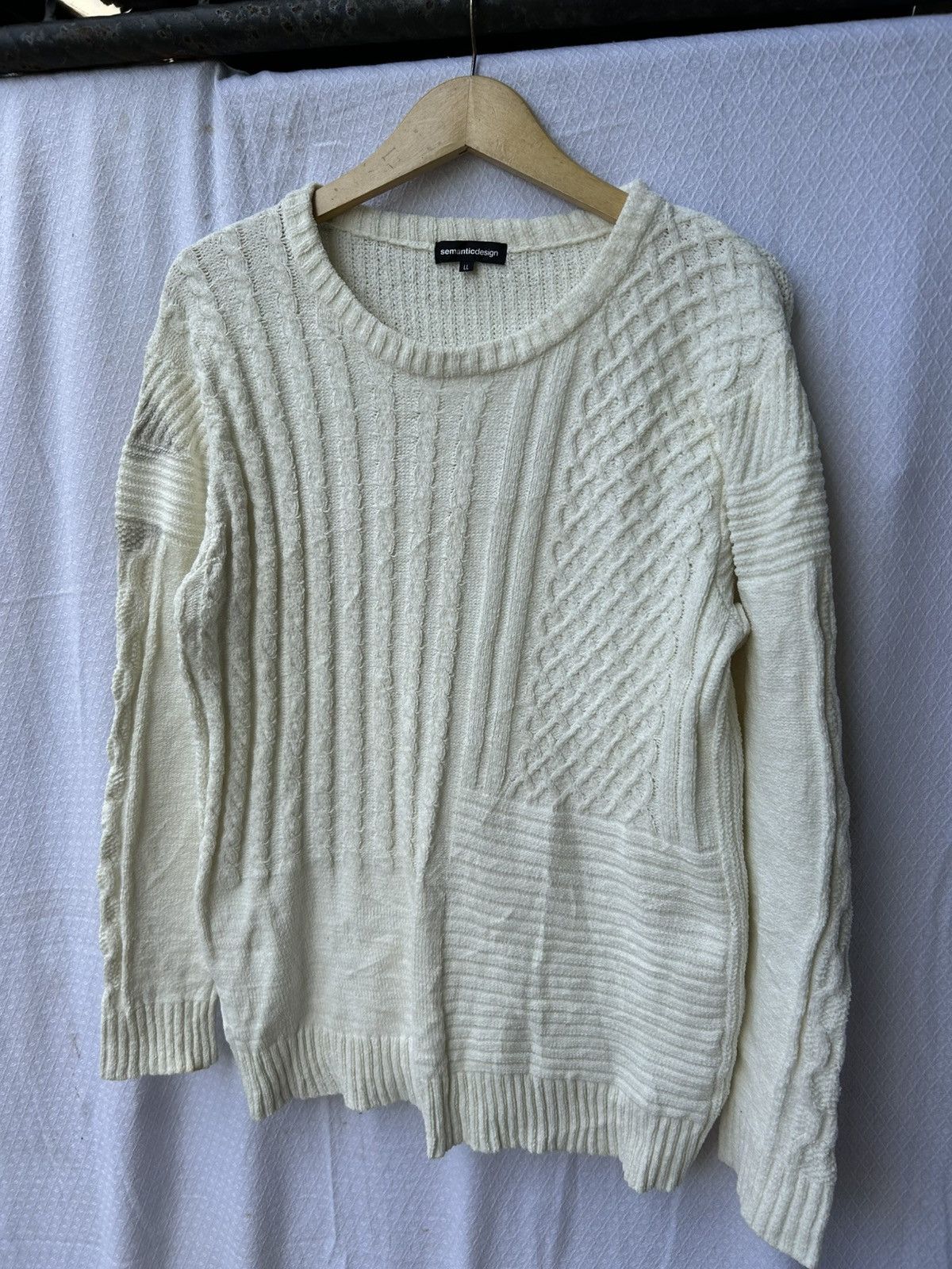 Japanese Brand Semanticdesign mohair grunge knit styled Size US L / EU 52-54 / 3 - 4 Thumbnail