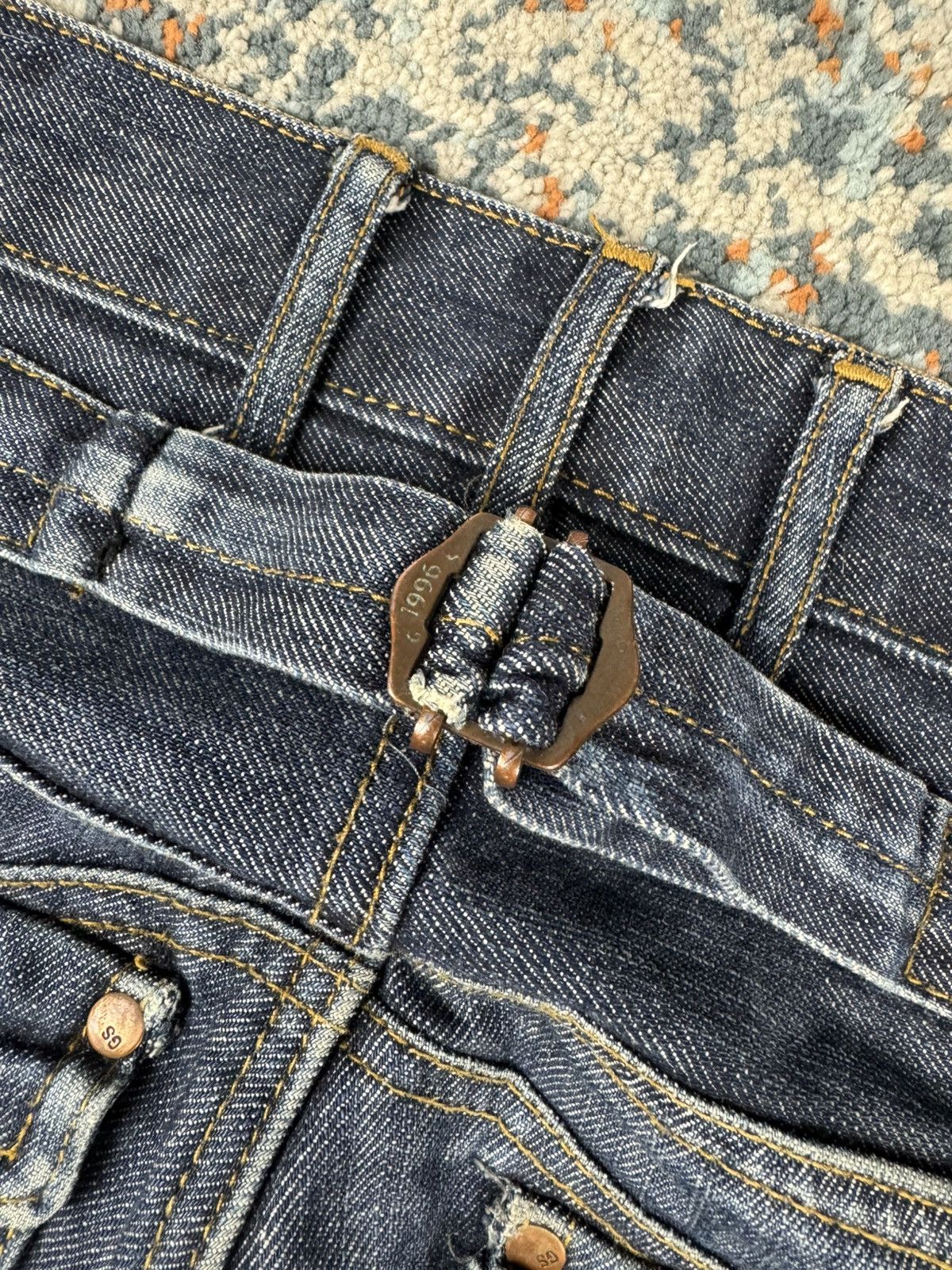 G-Star × Japanese Brand Vintage Y2K G-Star RAW radar biker denim jeans Size US 31 - 14 Thumbnail