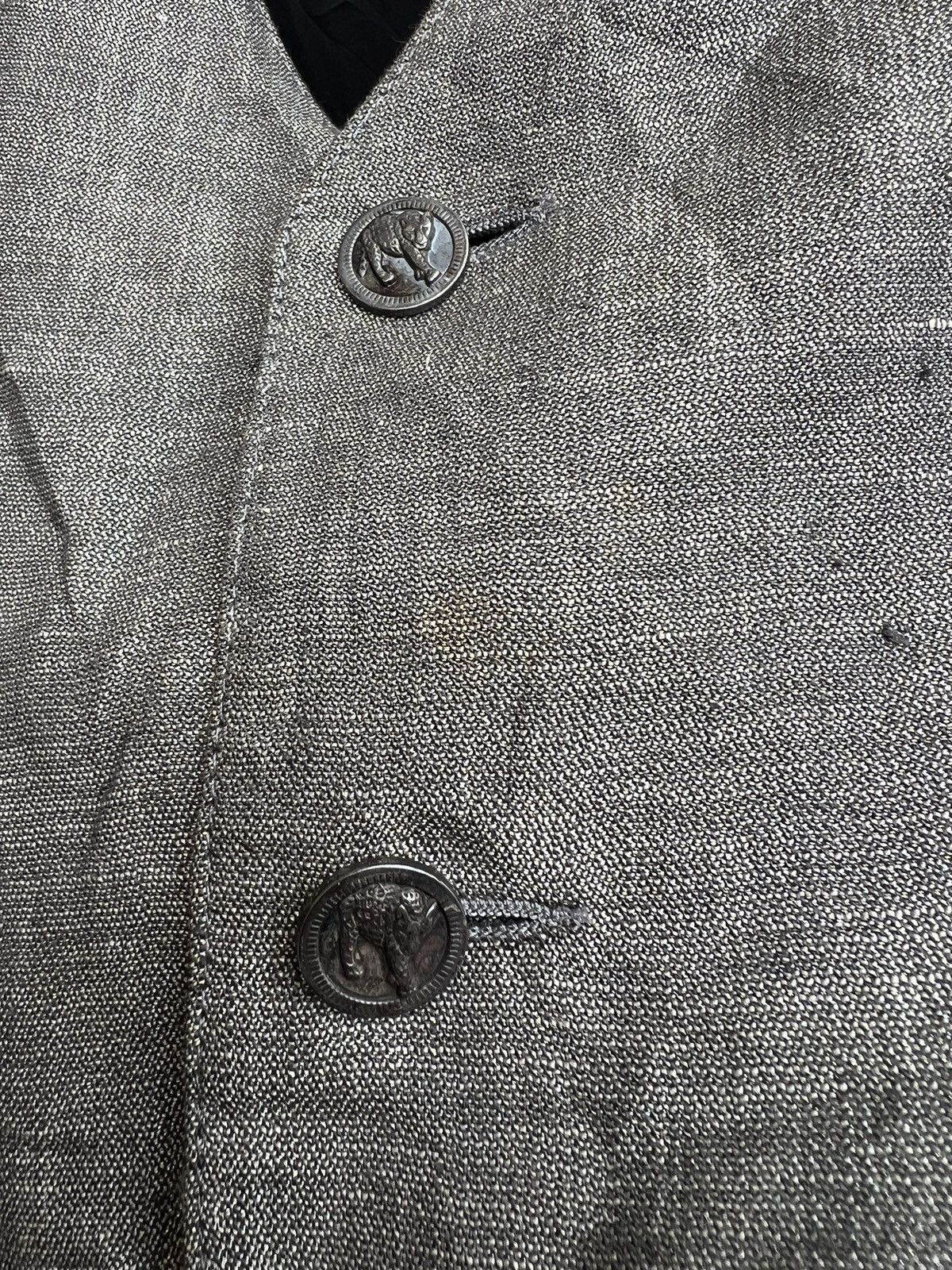 Versace Vintage 90s Gianni Versace Versus Linen Vest Size US M / EU 48-50 / 2 - 13 Thumbnail