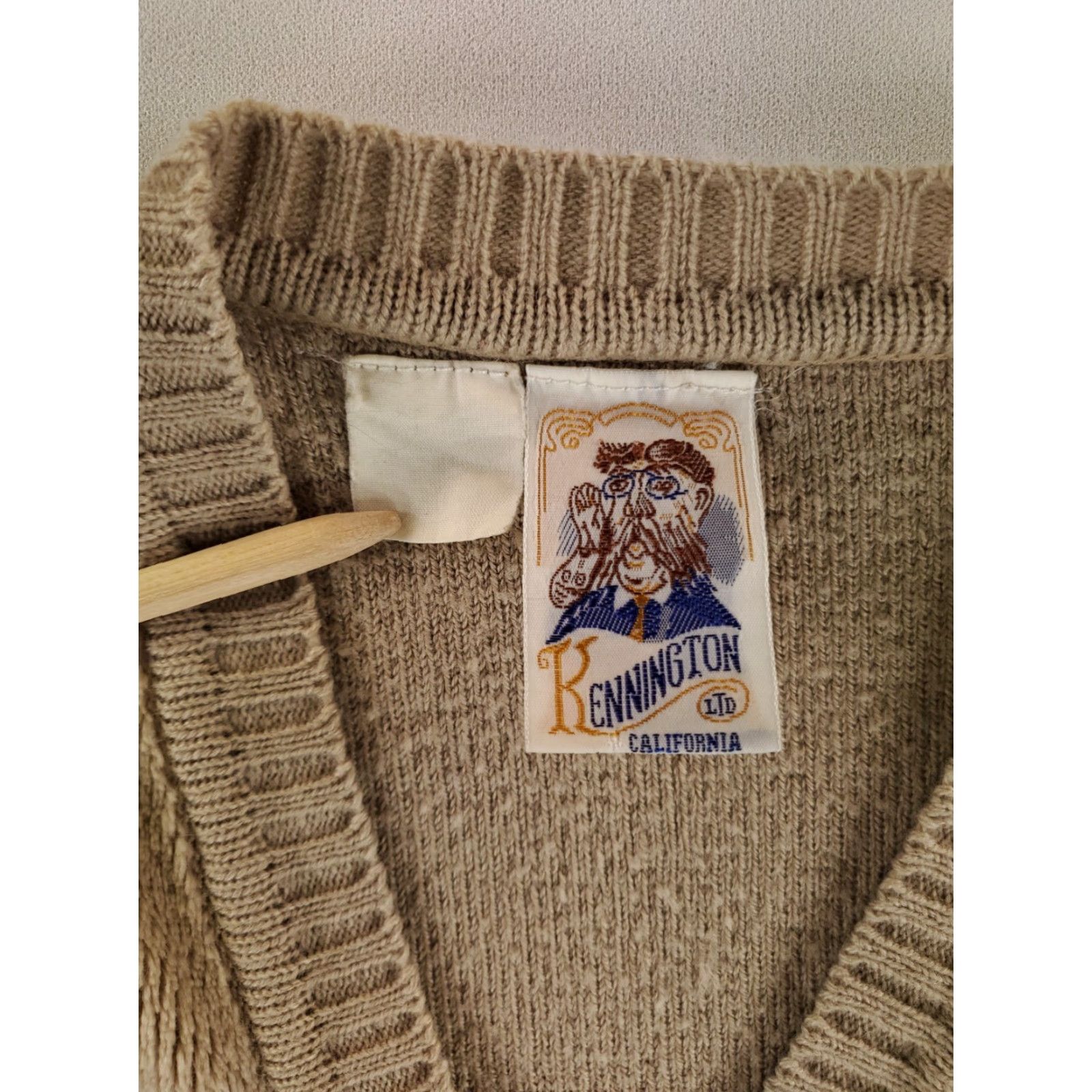 Vintage VINTAGE Kennington Sweater Pullover Velour Terry Cloth Brown Striped Mens L Size US L / EU 52-54 / 3 - 2 Thumbnail
