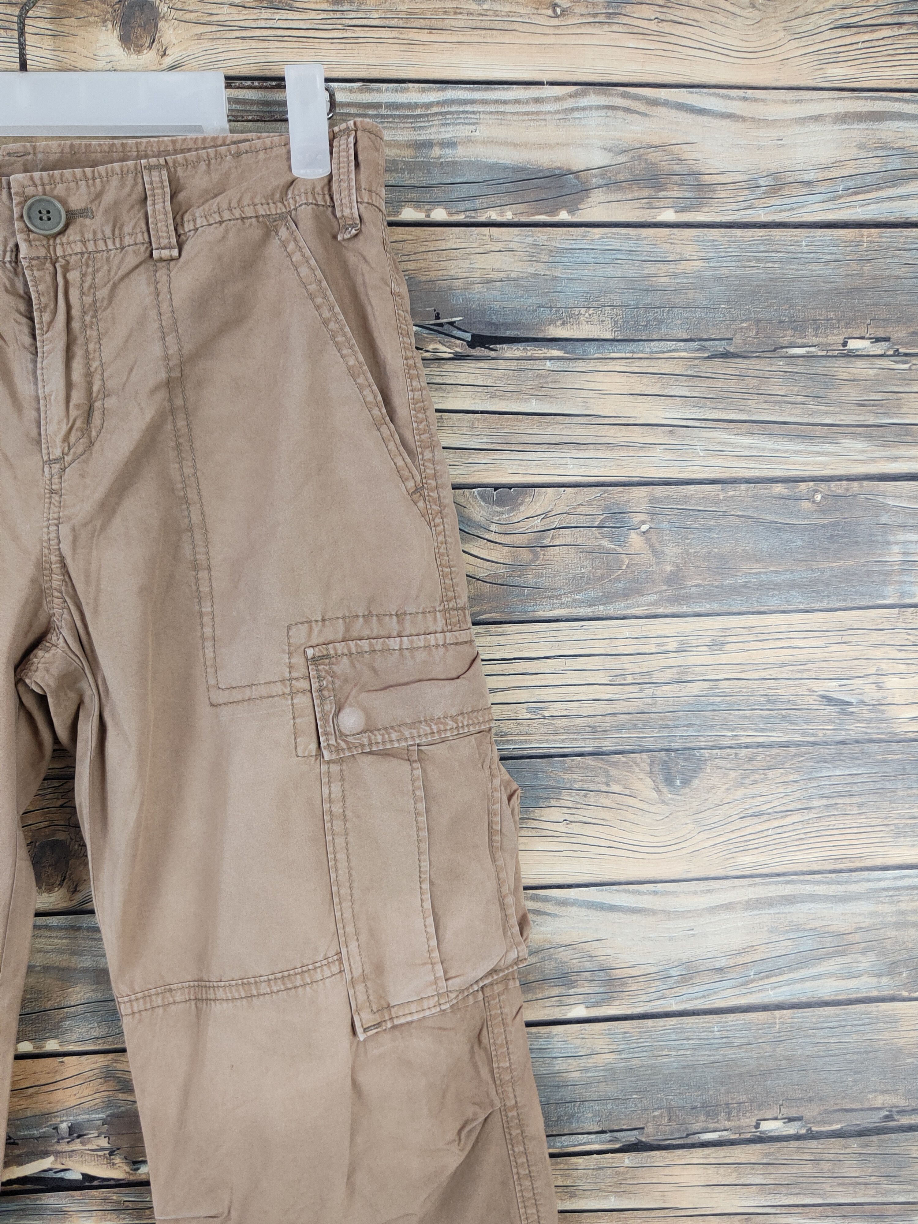 Japanese Brand iimk-Michel Klein Brown Multipocket Cargo Pants #W1021 Size 28" / US 6 / IT 42 - 5 Thumbnail
