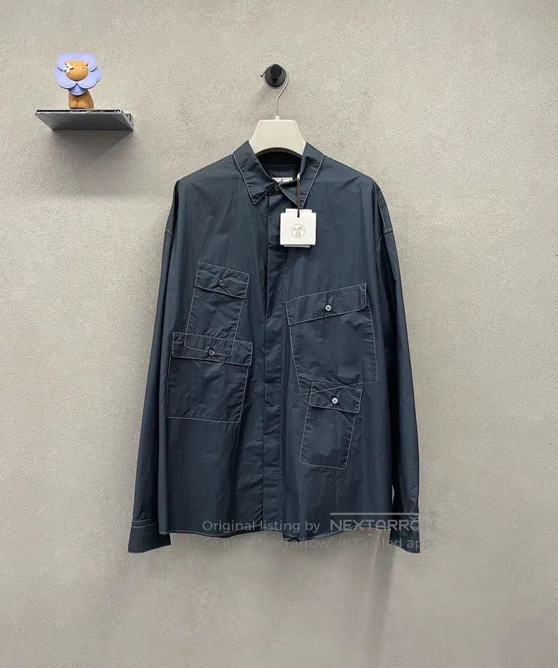 Hermes Hermes size 41 Collar Shirt, 67% Cotton 33% Polyester Size US L / EU 52-54 / 3 - 2 Thumbnail