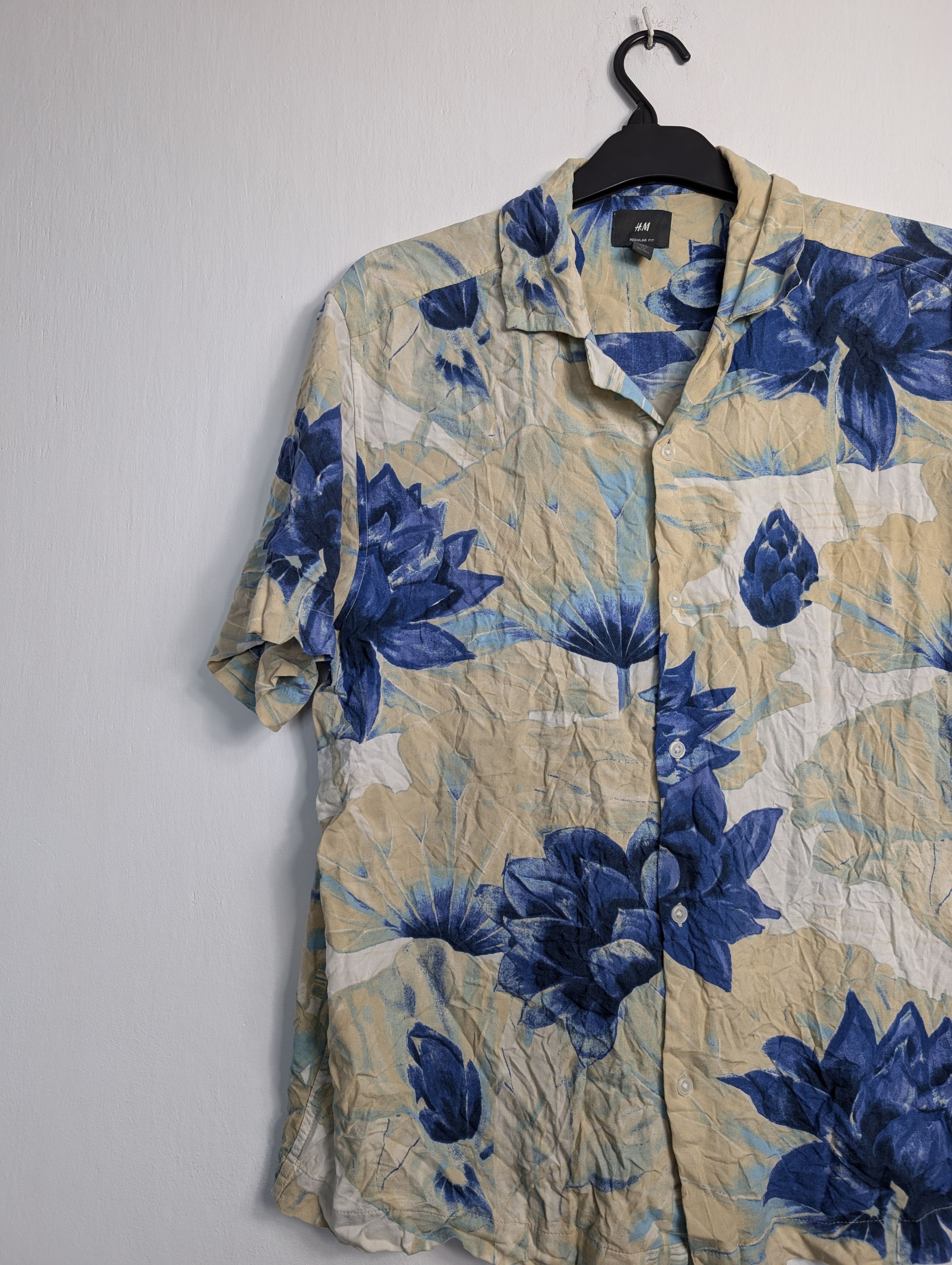 Vintage Vintage Y2K Hawaiian Shirt - Summer Floral Palm Tree Print Size US L / EU 52-54 / 3 - 2 Thumbnail